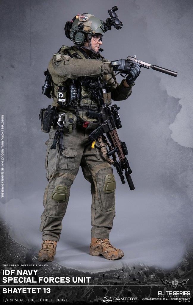 1:6 scale DamToys IDF Navy Special Forces Unit Shayetet 13 12" Figure 78104