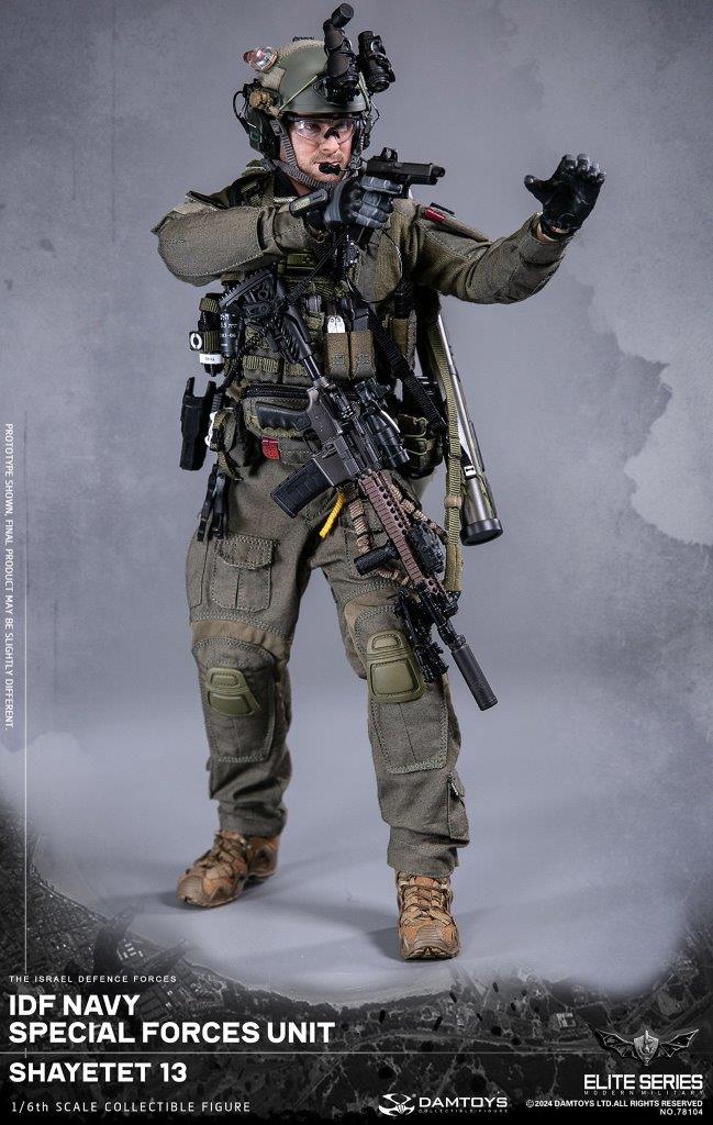 1:6 scale DamToys IDF Navy Special Forces Unit Shayetet 13 12" Figure 78104