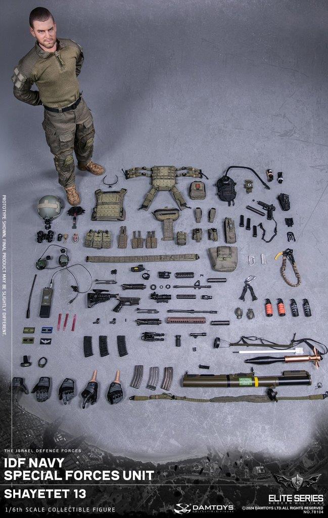 1:6 scale DamToys IDF Navy Special Forces Unit Shayetet 13 12" Figure 78104