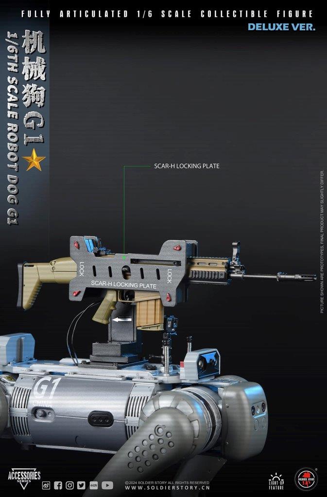 1:6 scale Soldier Story Robot Dog Deluxe Accessory Set for 12" Figures A005