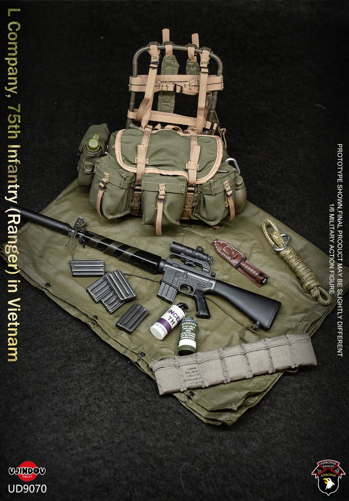 1:6 scale Ujindou UD9070 U.S. ARMY L Company 75th Infantry Ranger in Vietnam 12" Figure (PREORDER)