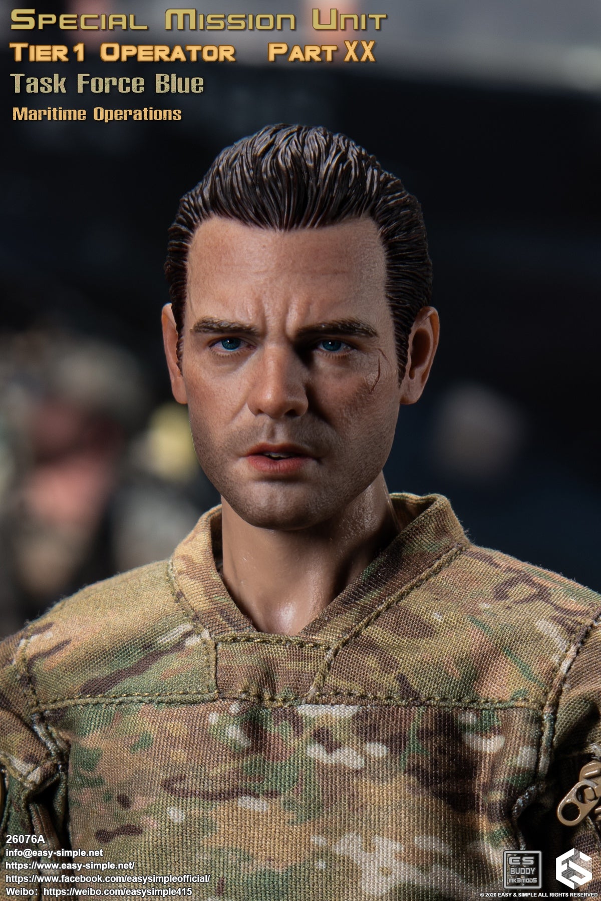 1:6 scale Easy & Simple 26076A Special Mission Unit Tier1 Operator Part XX Task Force Blue Maritime Operations 12" Figure (PREORDER)
