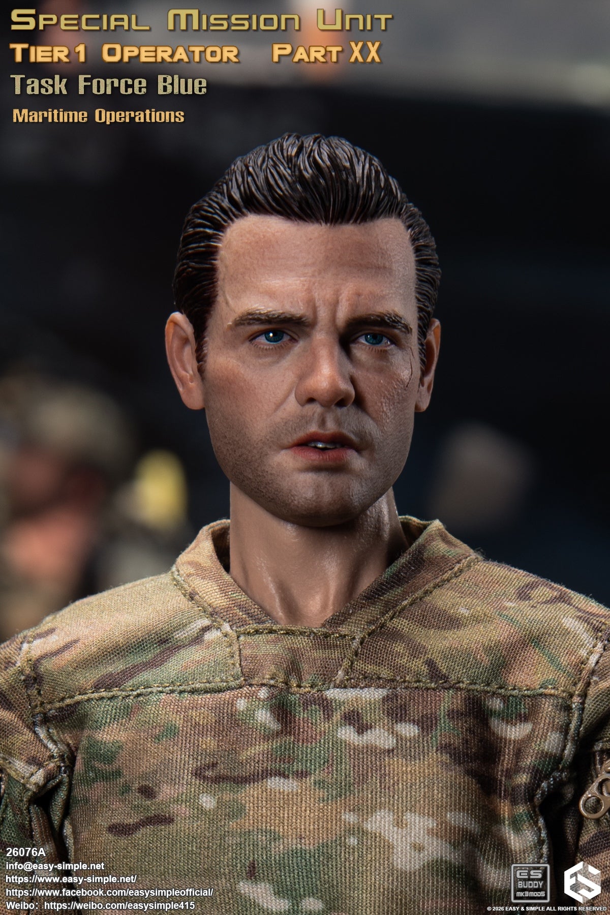 1:6 scale Easy & Simple 26076A Special Mission Unit Tier1 Operator Part XX Task Force Blue Maritime Operations 12" Figure (PREORDER)