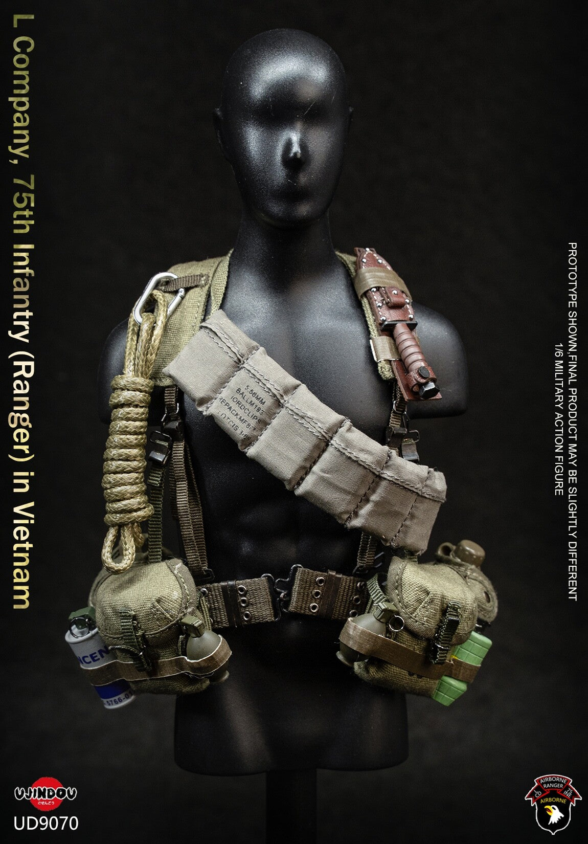 1:6 scale Ujindou UD9070 U.S. ARMY L Company 75th Infantry Ranger in Vietnam 12" Figure (PREORDER)
