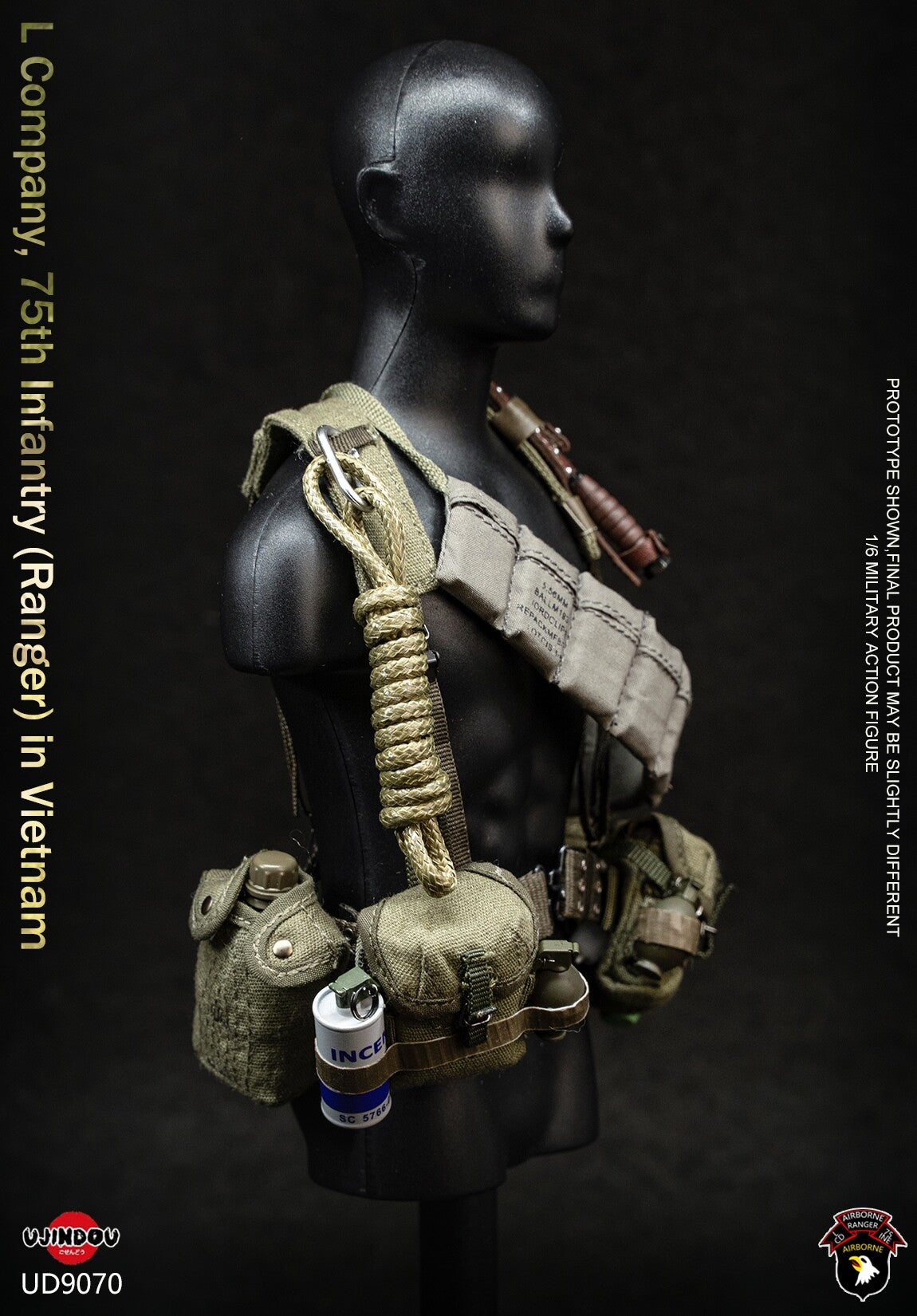 1:6 scale Ujindou UD9070 U.S. ARMY L Company 75th Infantry Ranger in Vietnam 12" Figure (PREORDER)