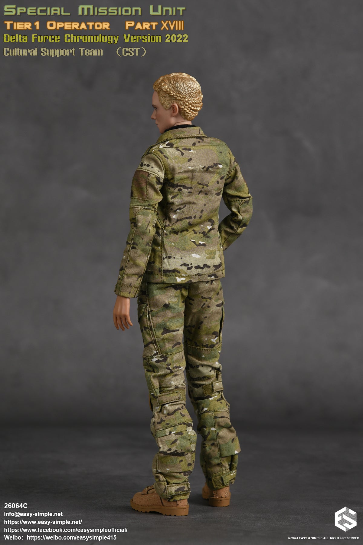 1:6 Easy & Simple Delta Force 2022 Cultural Support Team CST 12" Female Figure 26064C