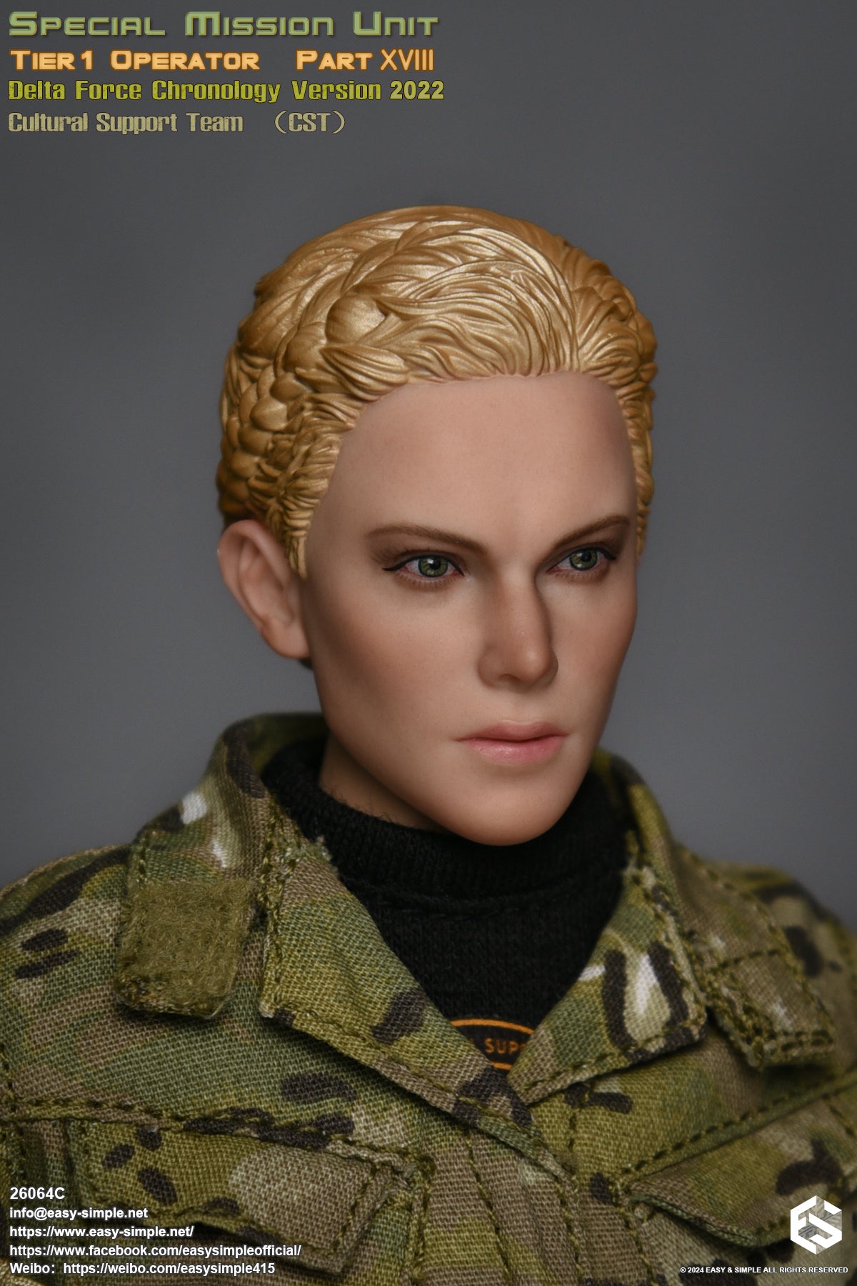 1:6 Easy & Simple Delta Force 2022 Cultural Support Team CST 12" Female Figure 26064C