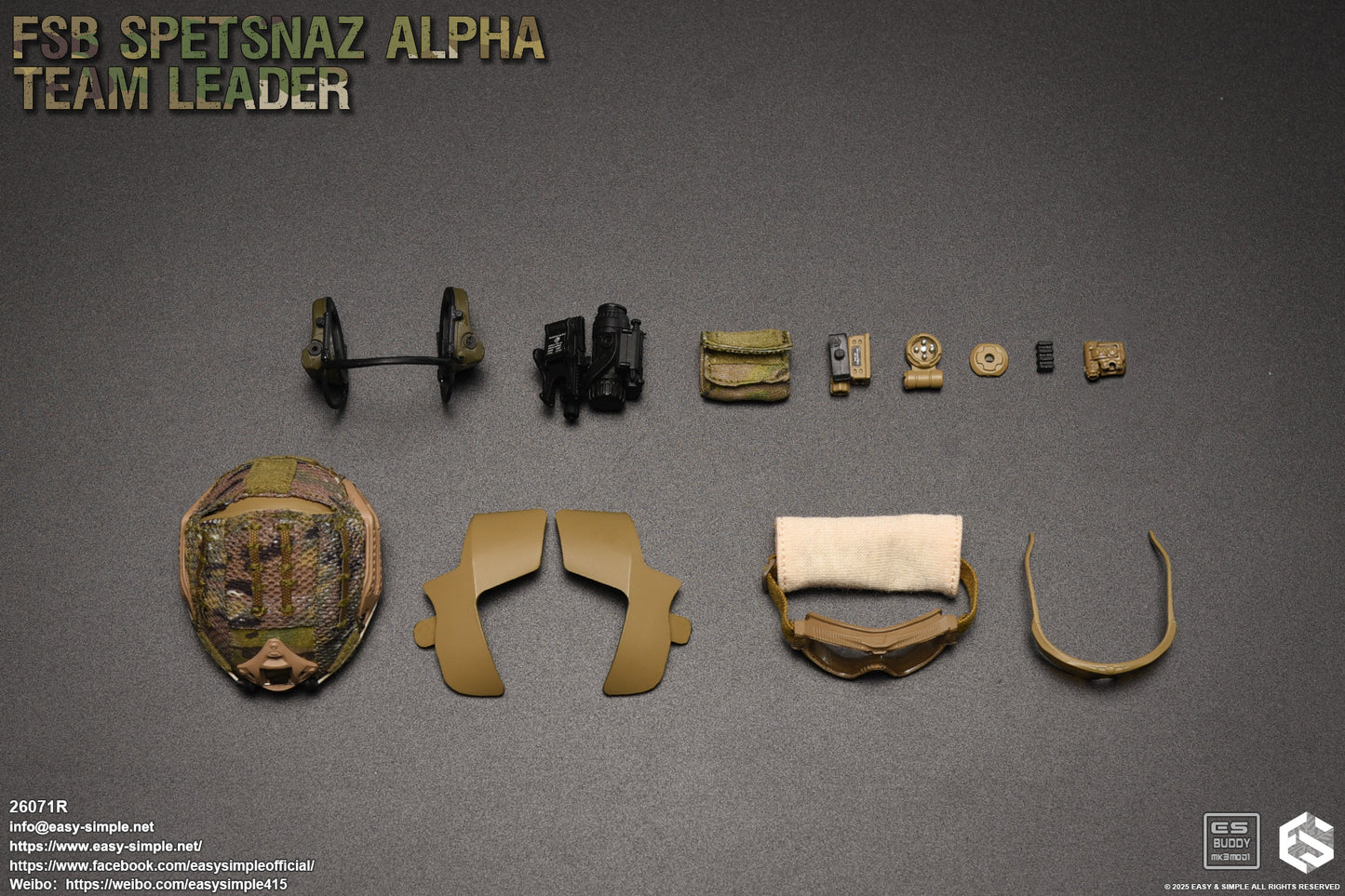 1:6 scale Easy & Simple FSB ALPHA Team Leader 12" Action Figure 26071R