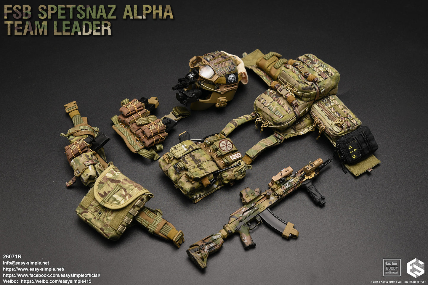 1:6 scale Easy & Simple FSB ALPHA Team Leader 12" Action Figure 26071R