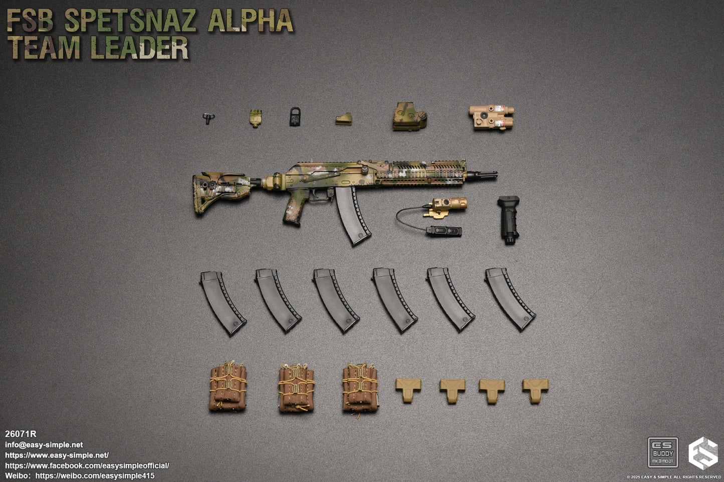 1:6 scale Easy & Simple FSB ALPHA Team Leader 12" Action Figure 26071R