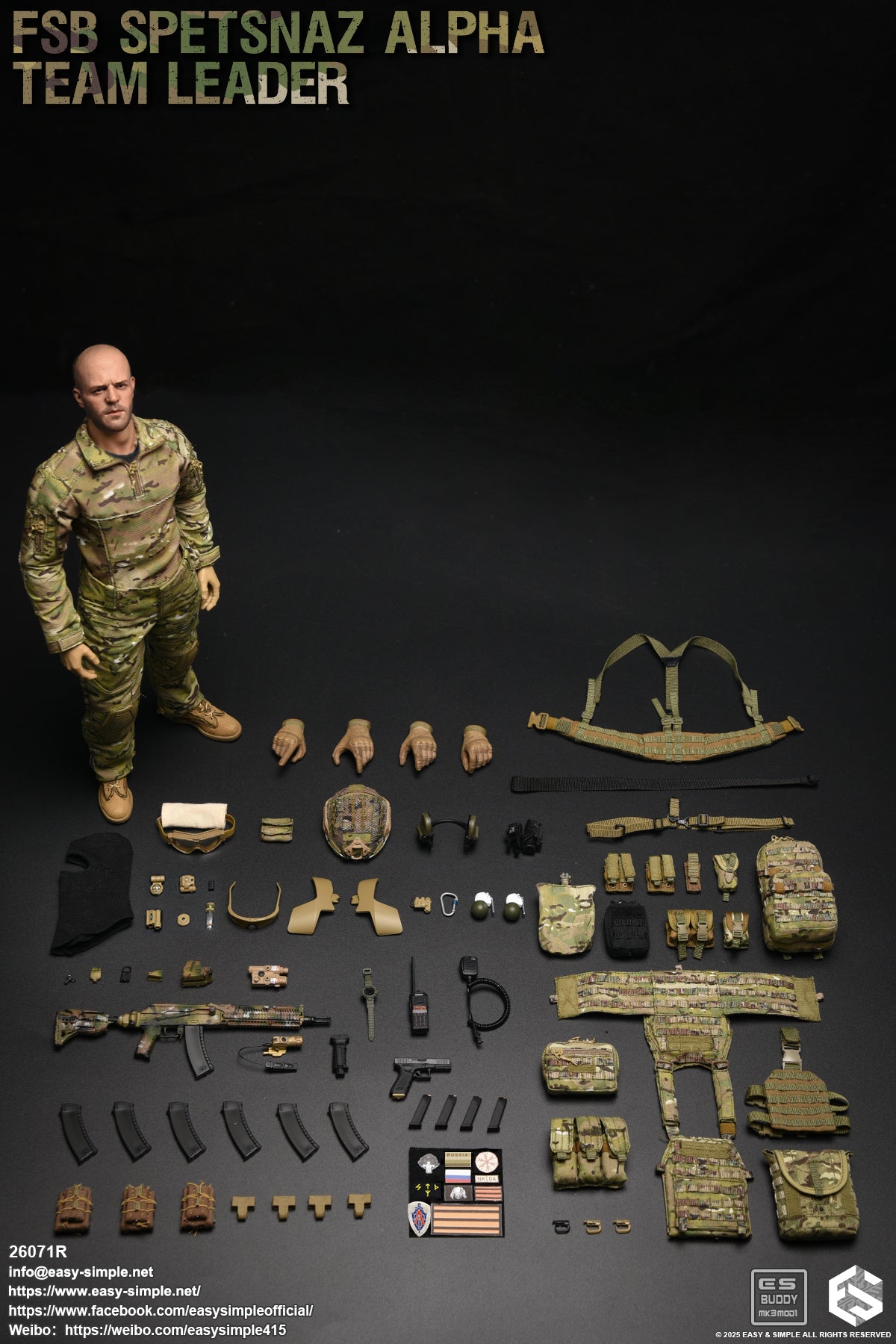 1:6 scale Easy & Simple FSB ALPHA Team Leader 12" Action Figure 26071R