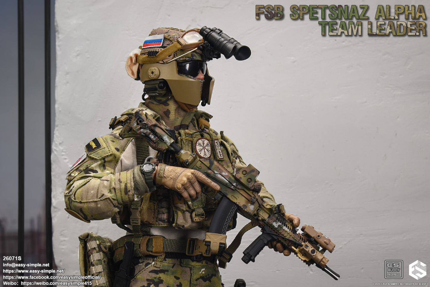 1:6 scale Easy & Simple Russian FSB ALPHA Team Leader Special Version 12" Action Figure 26071S