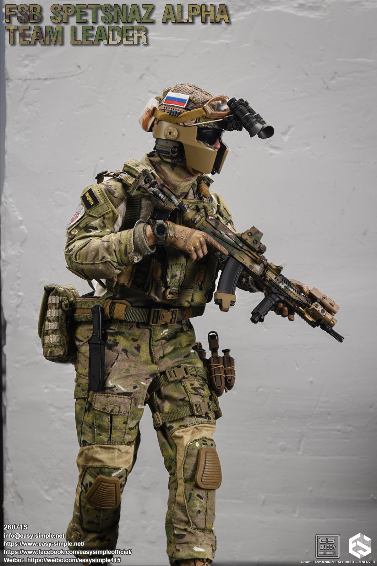 1:6 scale Easy & Simple Russian FSB ALPHA Team Leader Special Version 12" Action Figure 26071S