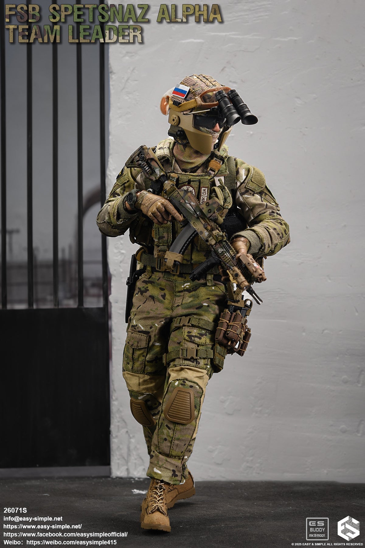 1:6 scale Easy & Simple Russian FSB ALPHA Team Leader Special Version 12" Action Figure 26071S