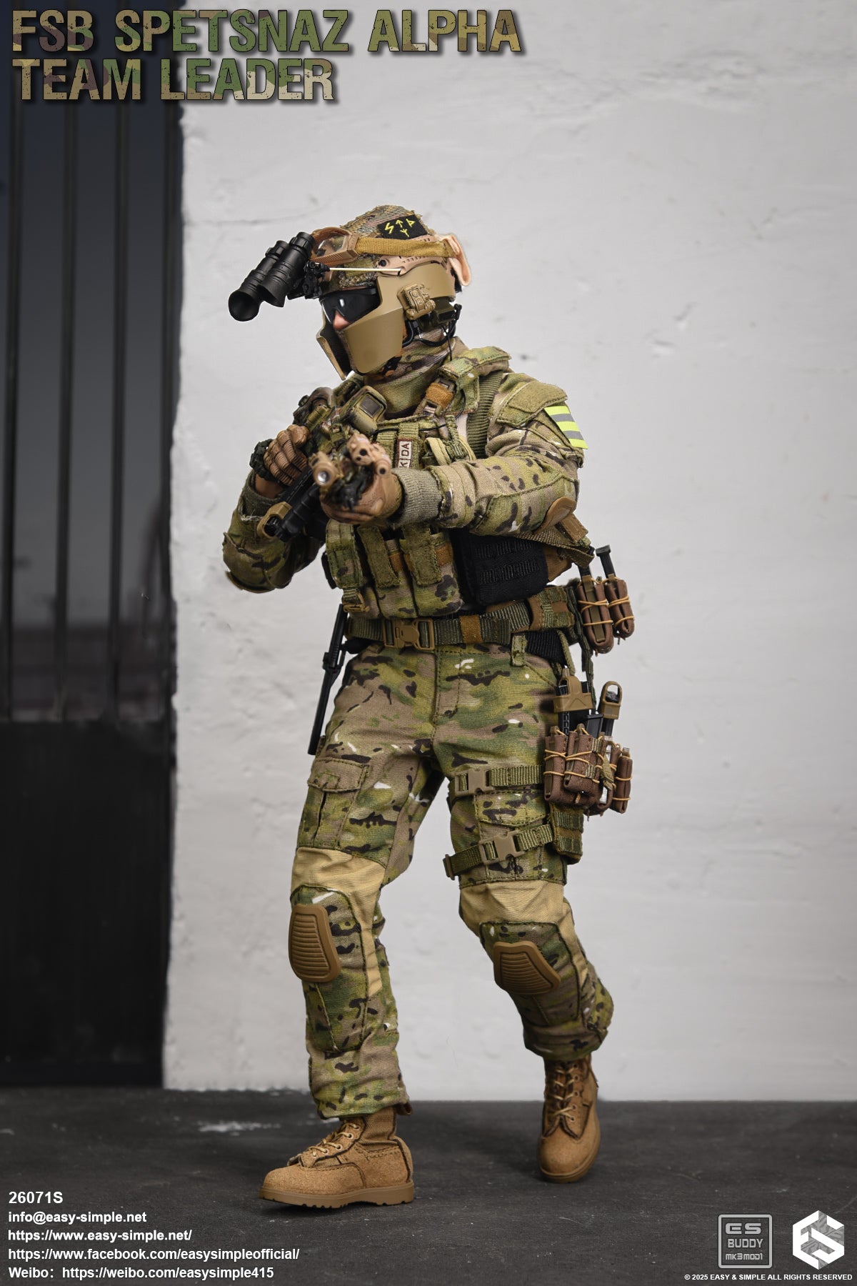 1:6 scale Easy & Simple Russian FSB ALPHA Team Leader Special Version 12" Action Figure 26071S