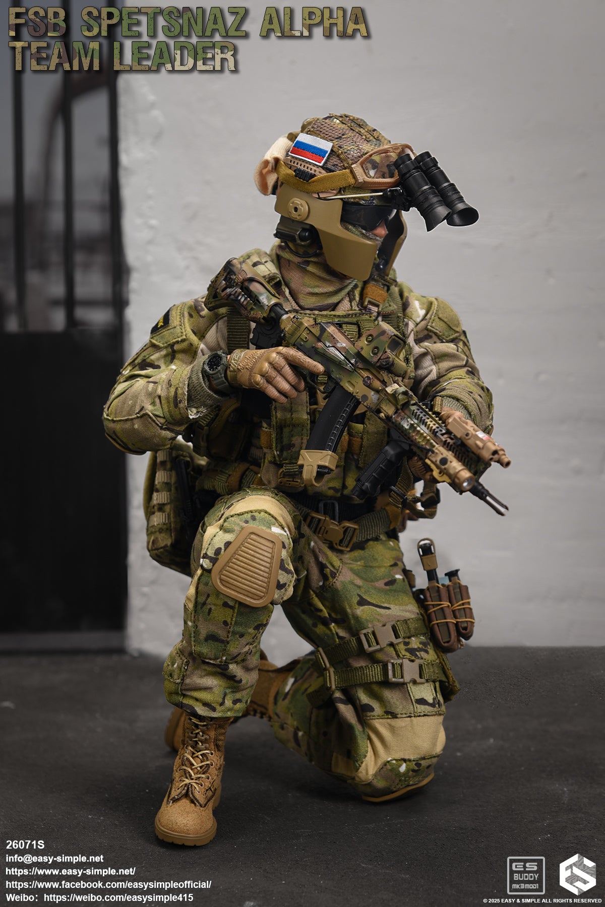 1:6 scale Easy & Simple Russian FSB ALPHA Team Leader Special Version 12" Action Figure 26071S