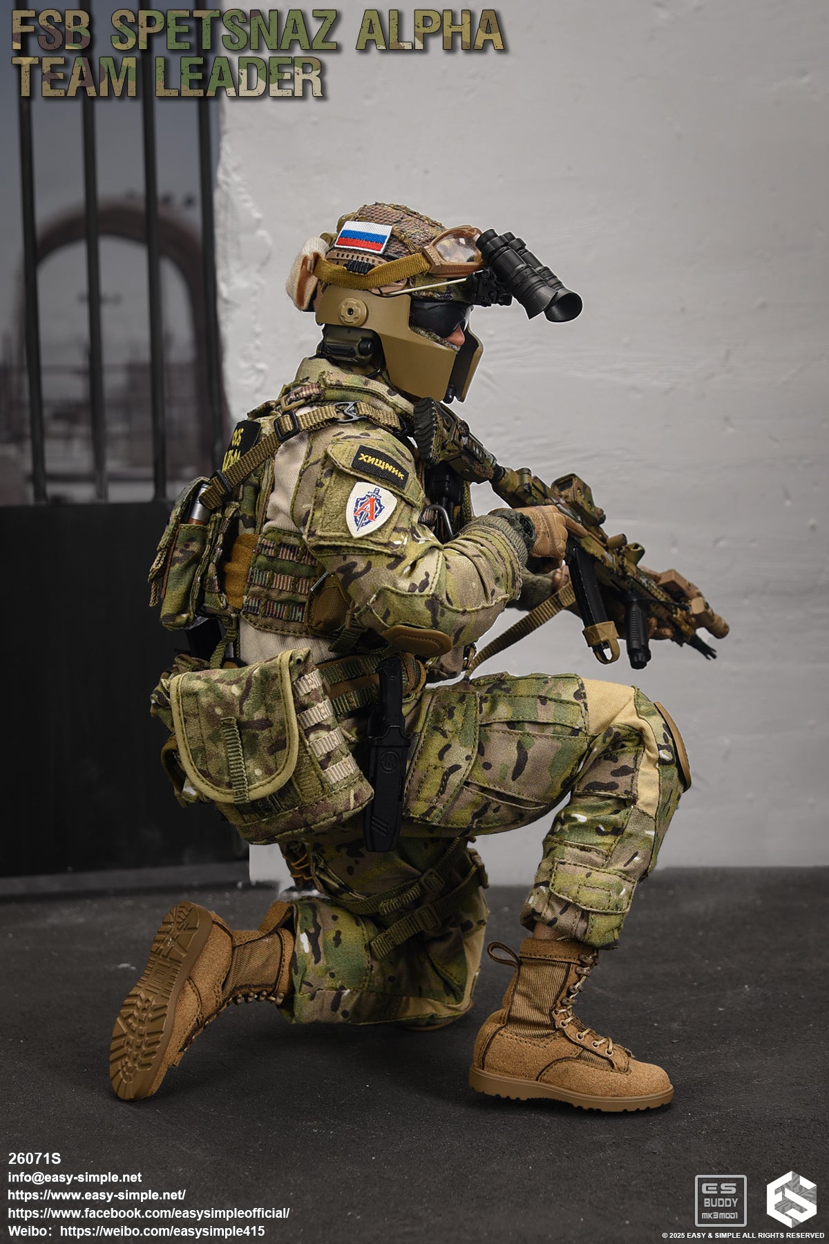 1:6 scale Easy & Simple Russian FSB ALPHA Team Leader Special Version 12" Action Figure 26071S