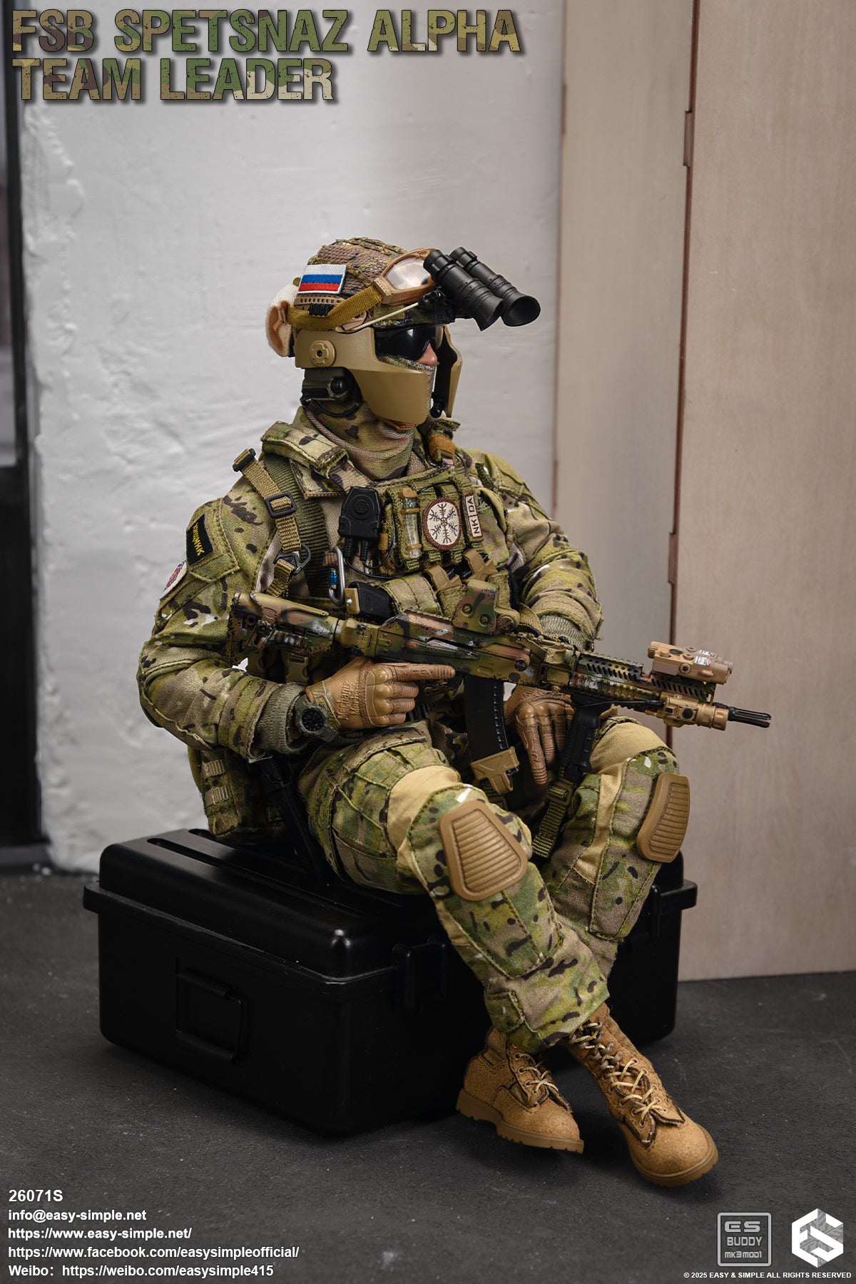 1:6 scale Easy & Simple Russian FSB ALPHA Team Leader Special Version 12" Action Figure 26071S