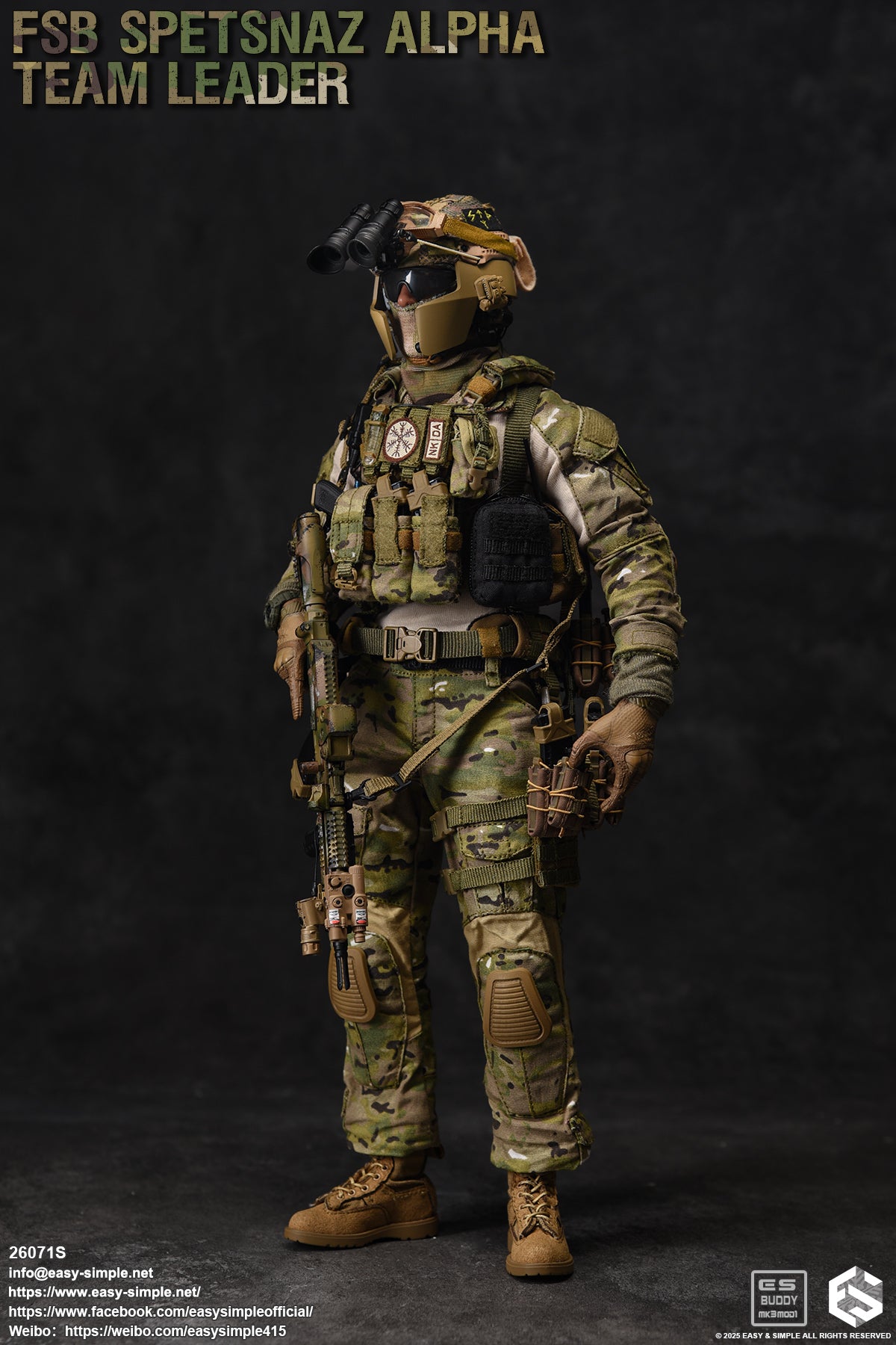 1:6 scale Easy & Simple Russian FSB ALPHA Team Leader Special Version 12" Action Figure 26071S