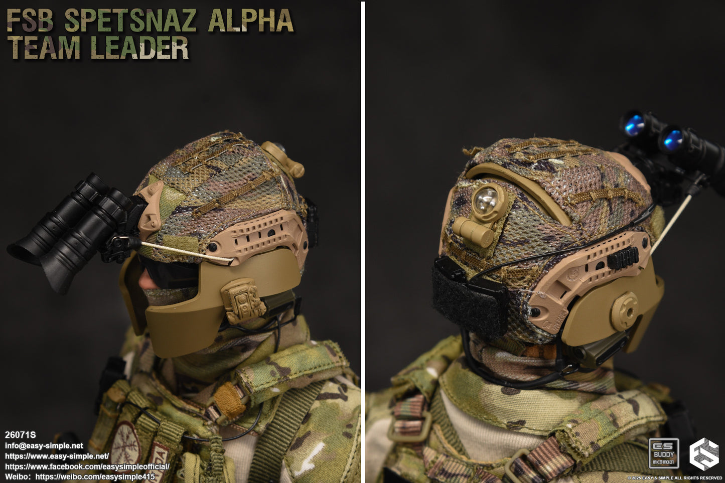 1:6 scale Easy & Simple Russian FSB ALPHA Team Leader Special Version 12" Action Figure 26071S