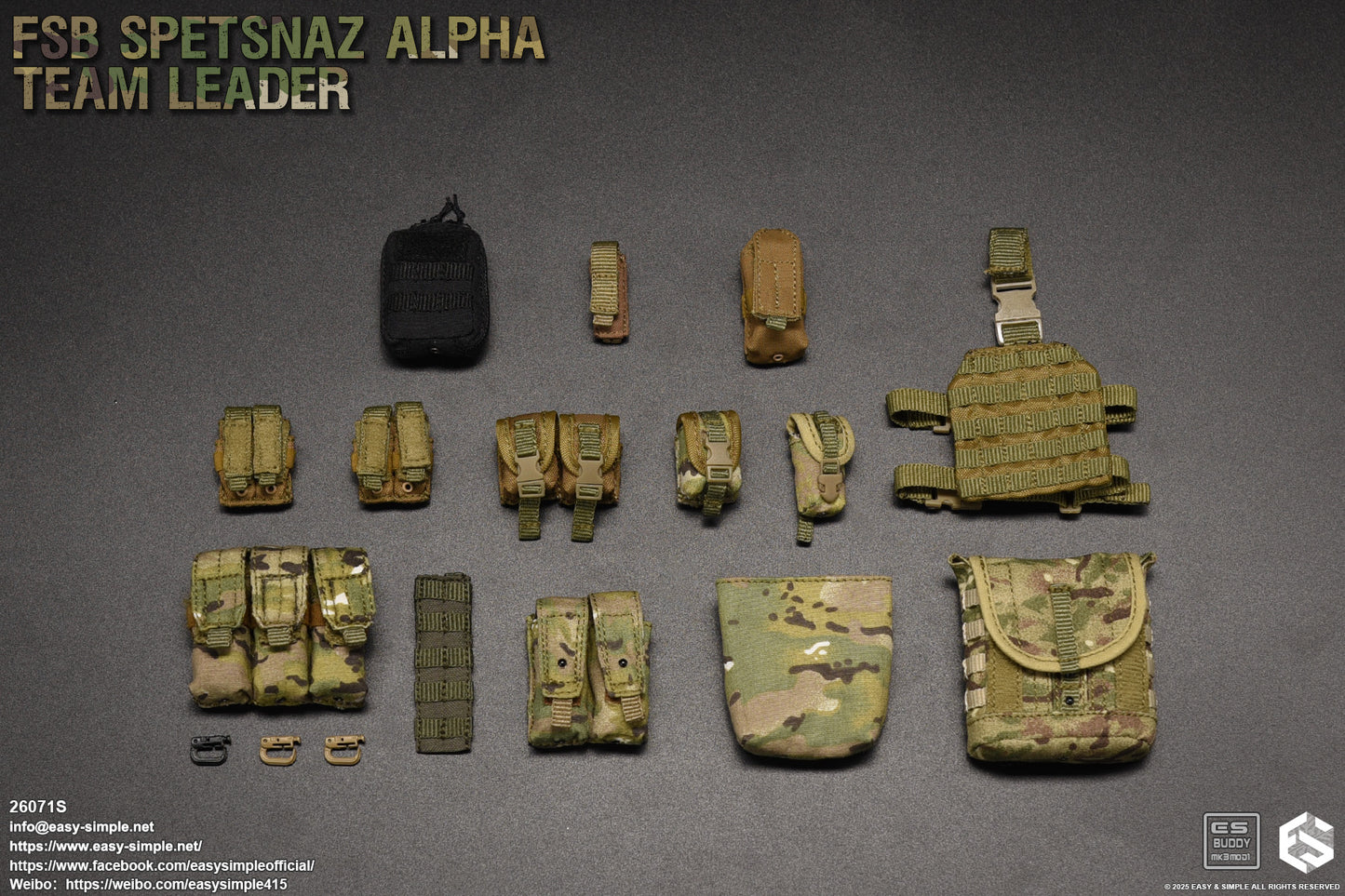 1:6 scale Easy & Simple Russian FSB ALPHA Team Leader Special Version 12" Action Figure 26071S