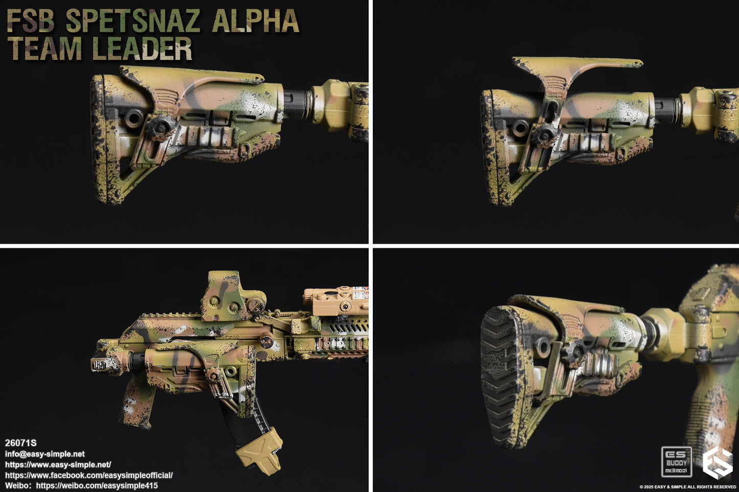 1:6 scale Easy & Simple Russian FSB ALPHA Team Leader Special Version 12" Action Figure 26071S