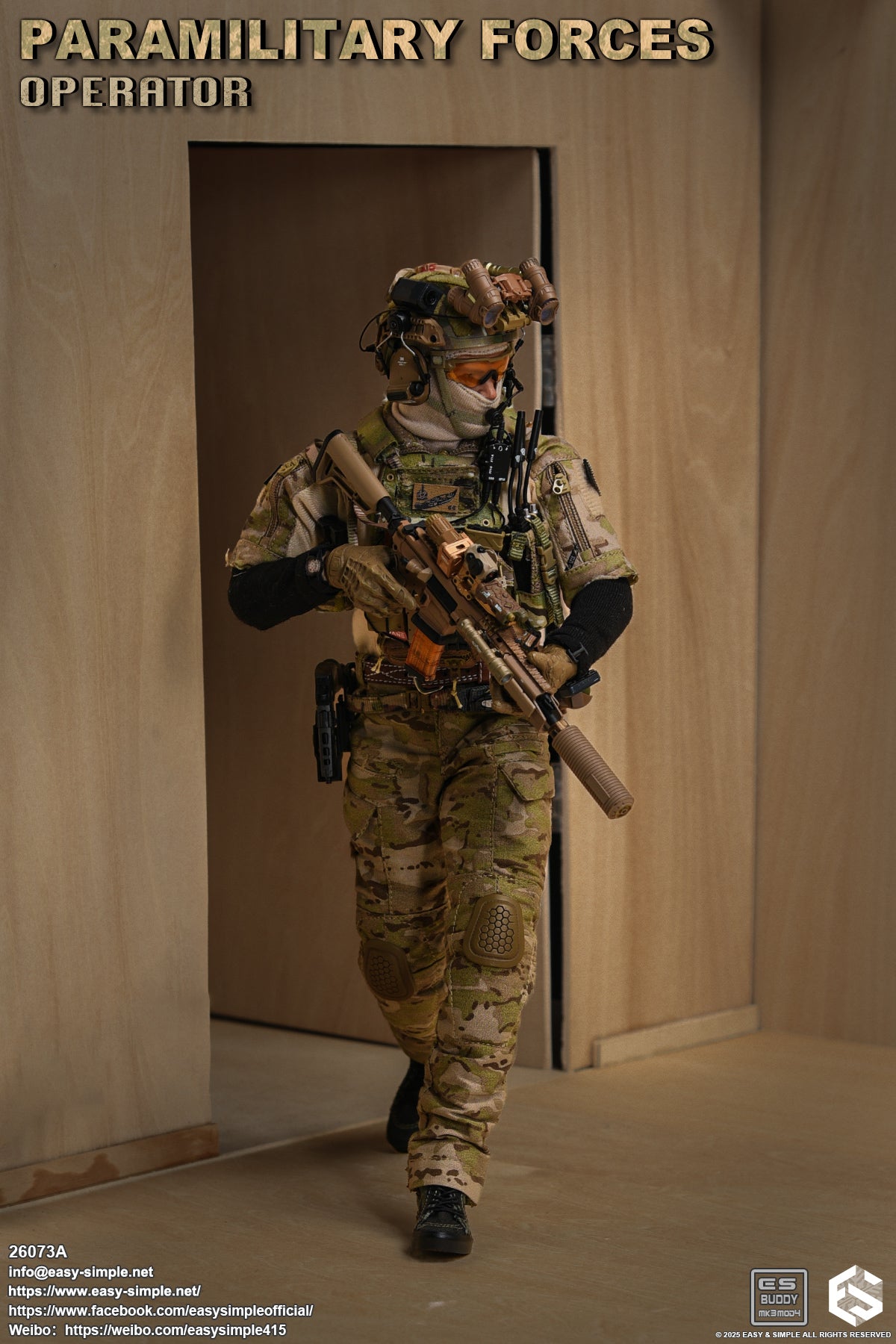 1:6 scale Easy & Simple Paramilitary Forces Operator Version A 12" Figure 26073A (PRE-ORDER)
