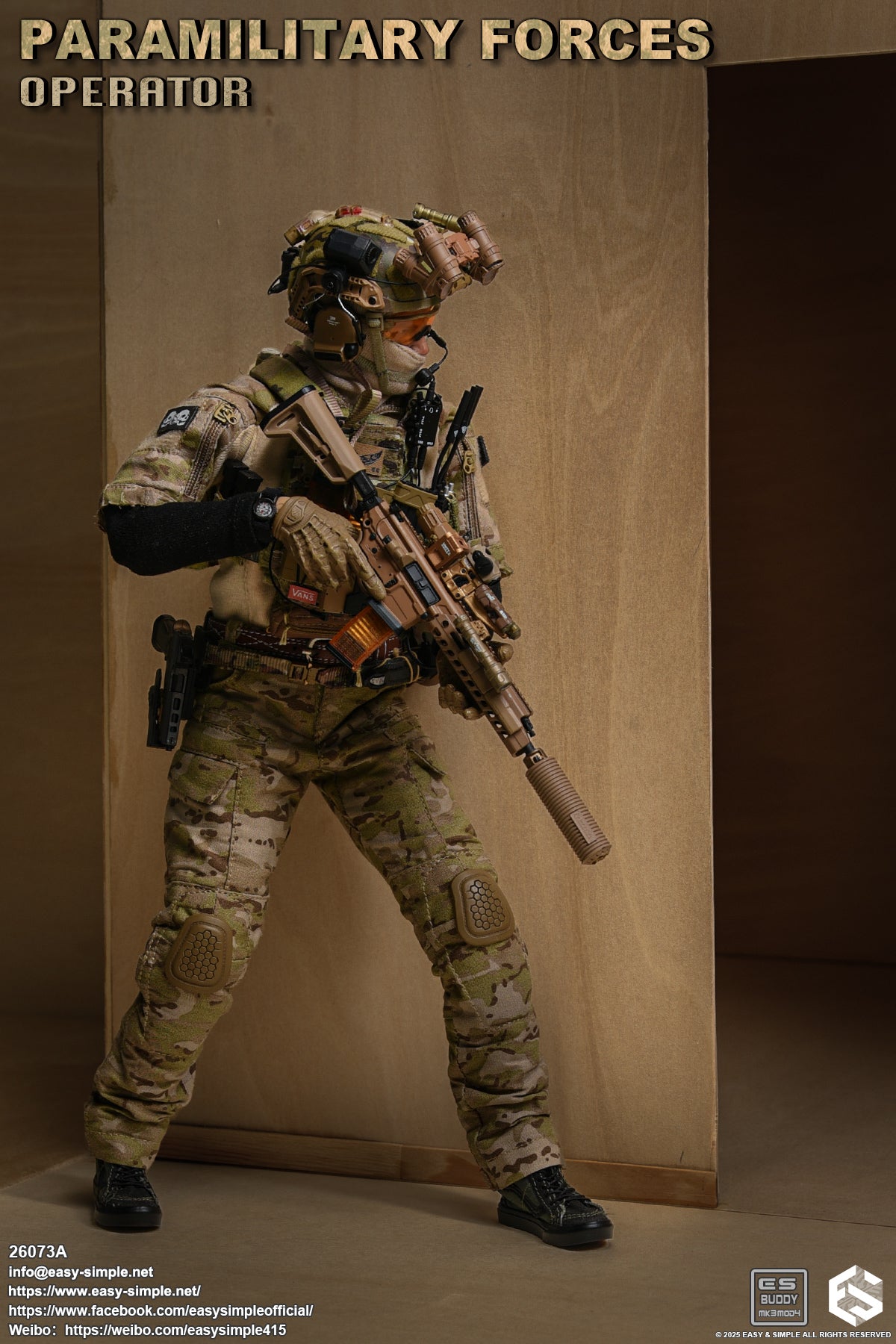 1:6 scale Easy & Simple Paramilitary Forces Operator Version A 12" Figure 26073A (PRE-ORDER)