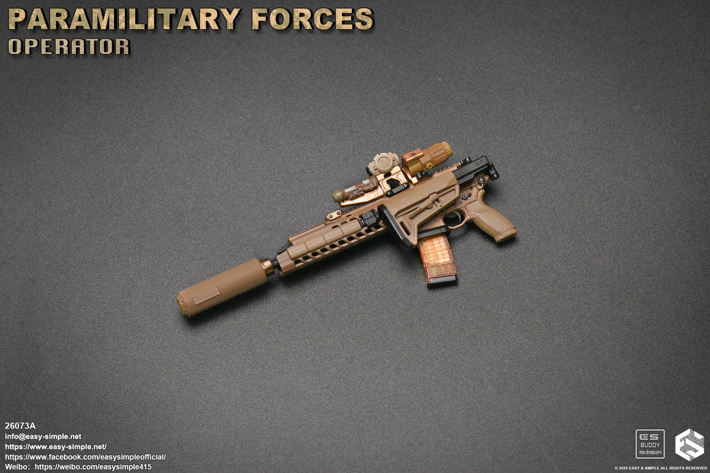 1:6 scale Easy & Simple Paramilitary Forces Operator Version A 12" Figure 26073A (PRE-ORDER)
