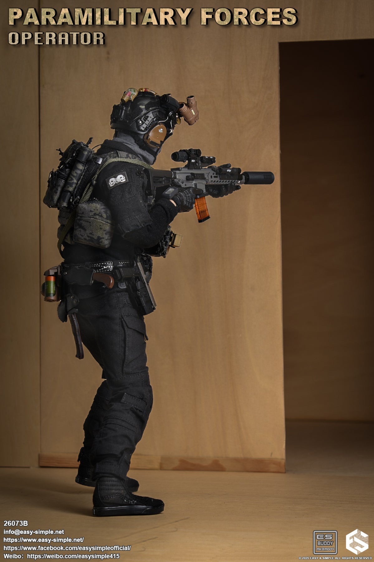 1:6 scale Easy & Simple Paramilitary Forces Operator Version B 12" Figure 26073B (PRE-ORDER)