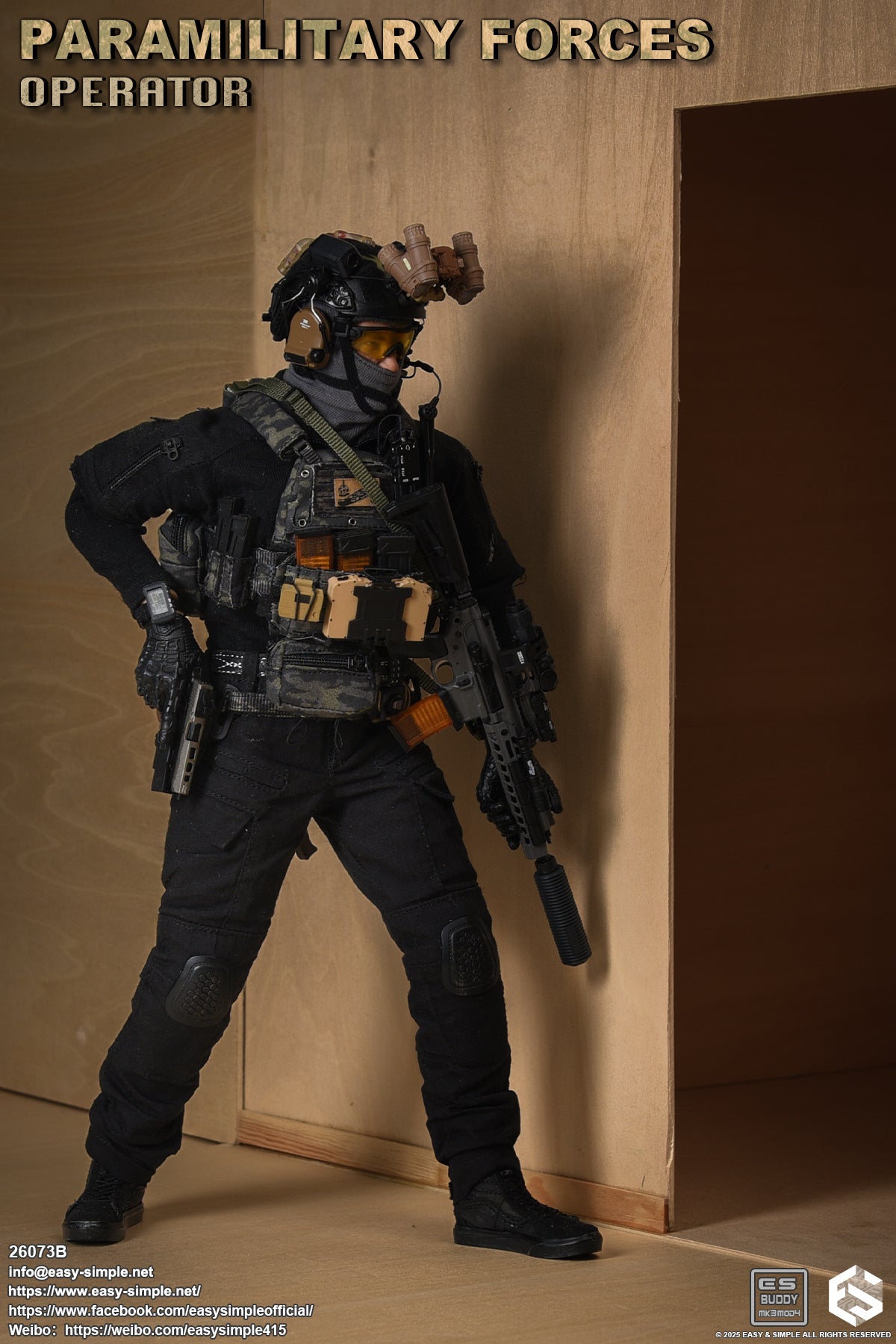 1:6 scale Easy & Simple Paramilitary Forces Operator Version B 12" Figure 26073B (PRE-ORDER)