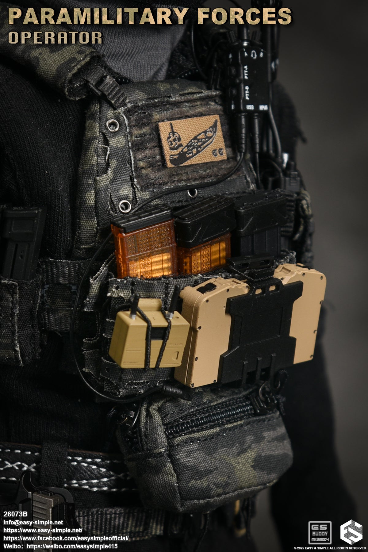 1:6 scale Easy & Simple Paramilitary Forces Operator Version B 12" Figure 26073B (PRE-ORDER)