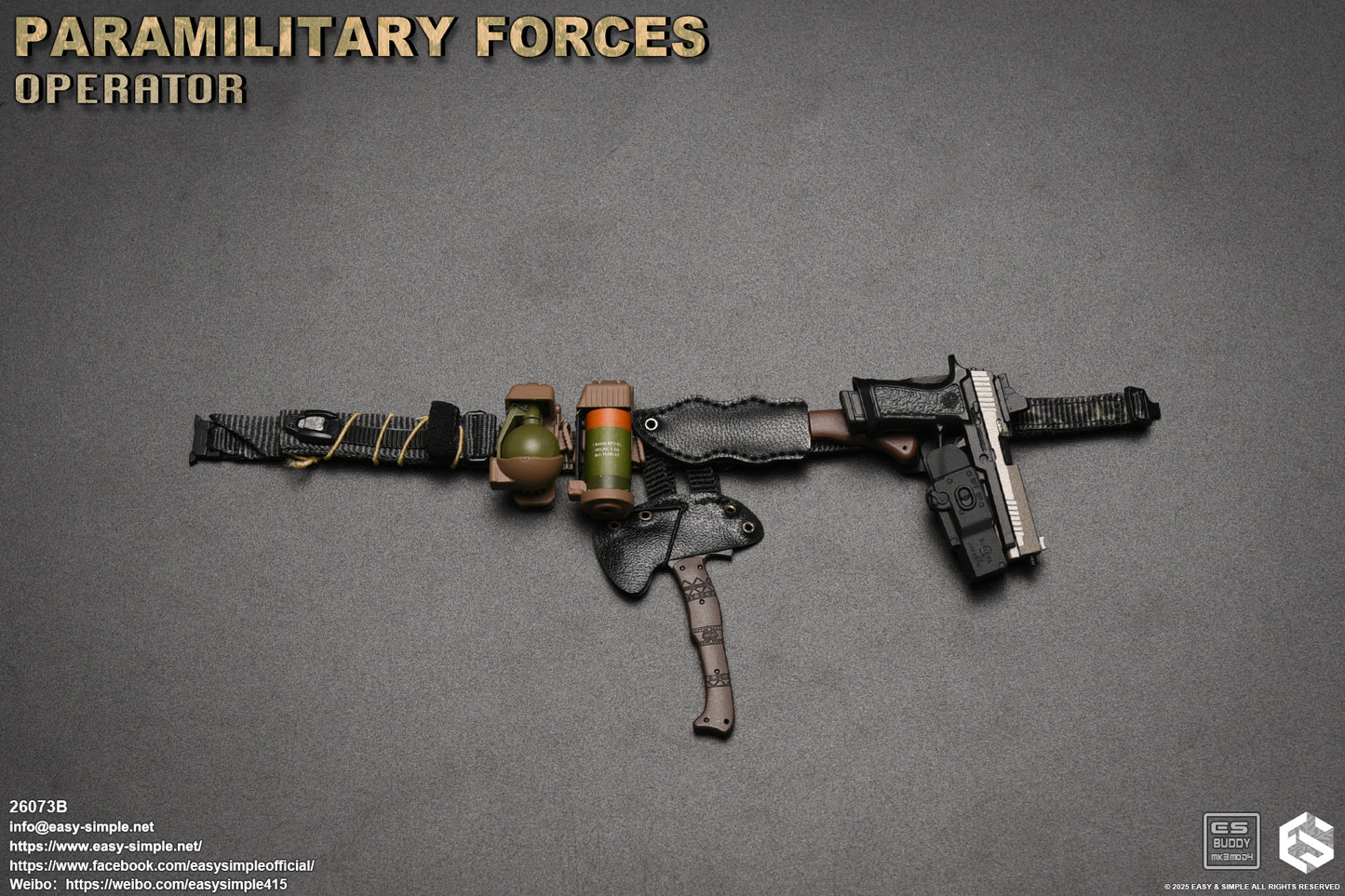 1:6 scale Easy & Simple Paramilitary Forces Operator Version B 12" Figure 26073B (PRE-ORDER)