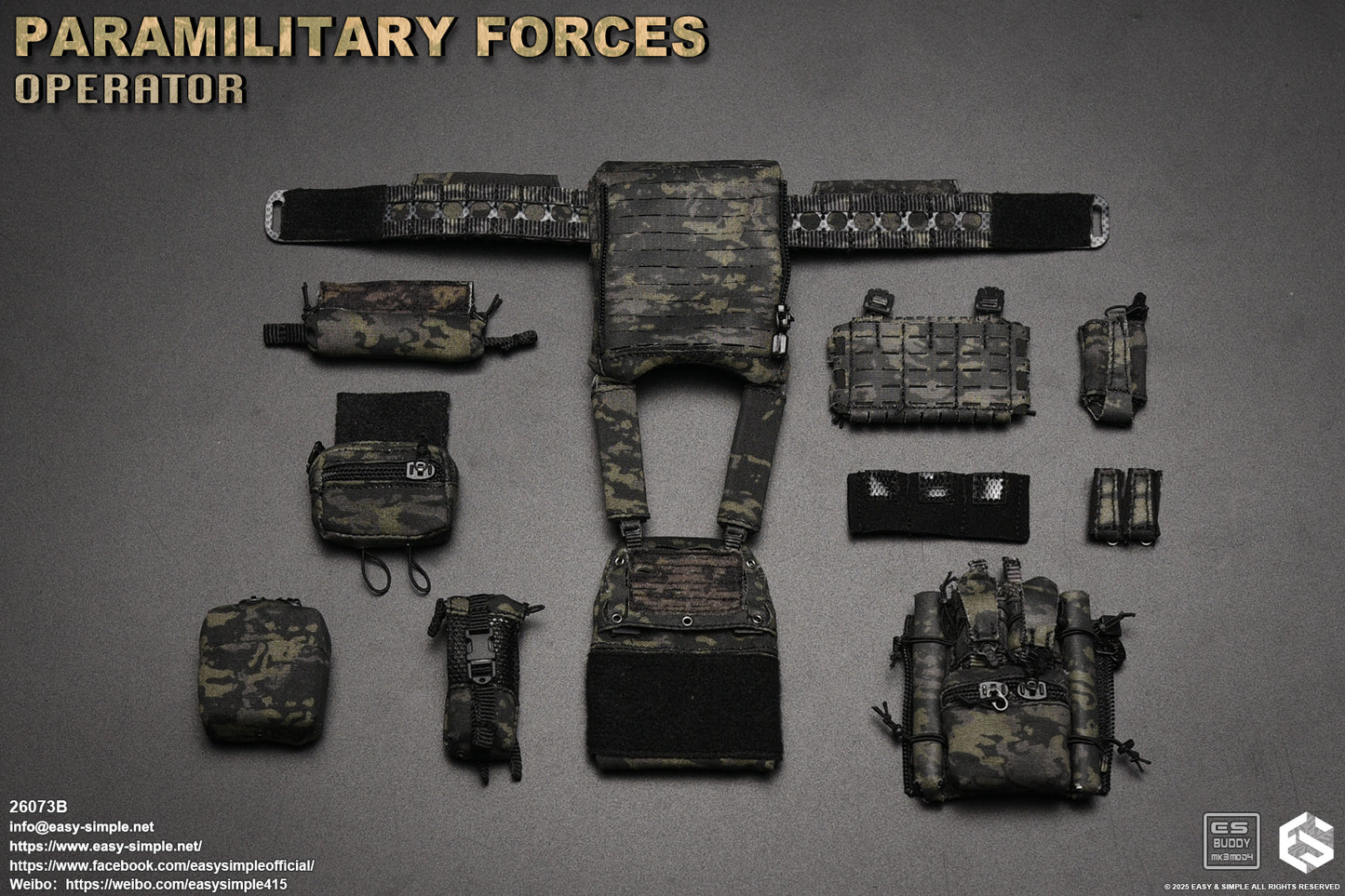 1:6 scale Easy & Simple Paramilitary Forces Operator Version B 12" Figure 26073B (PRE-ORDER)