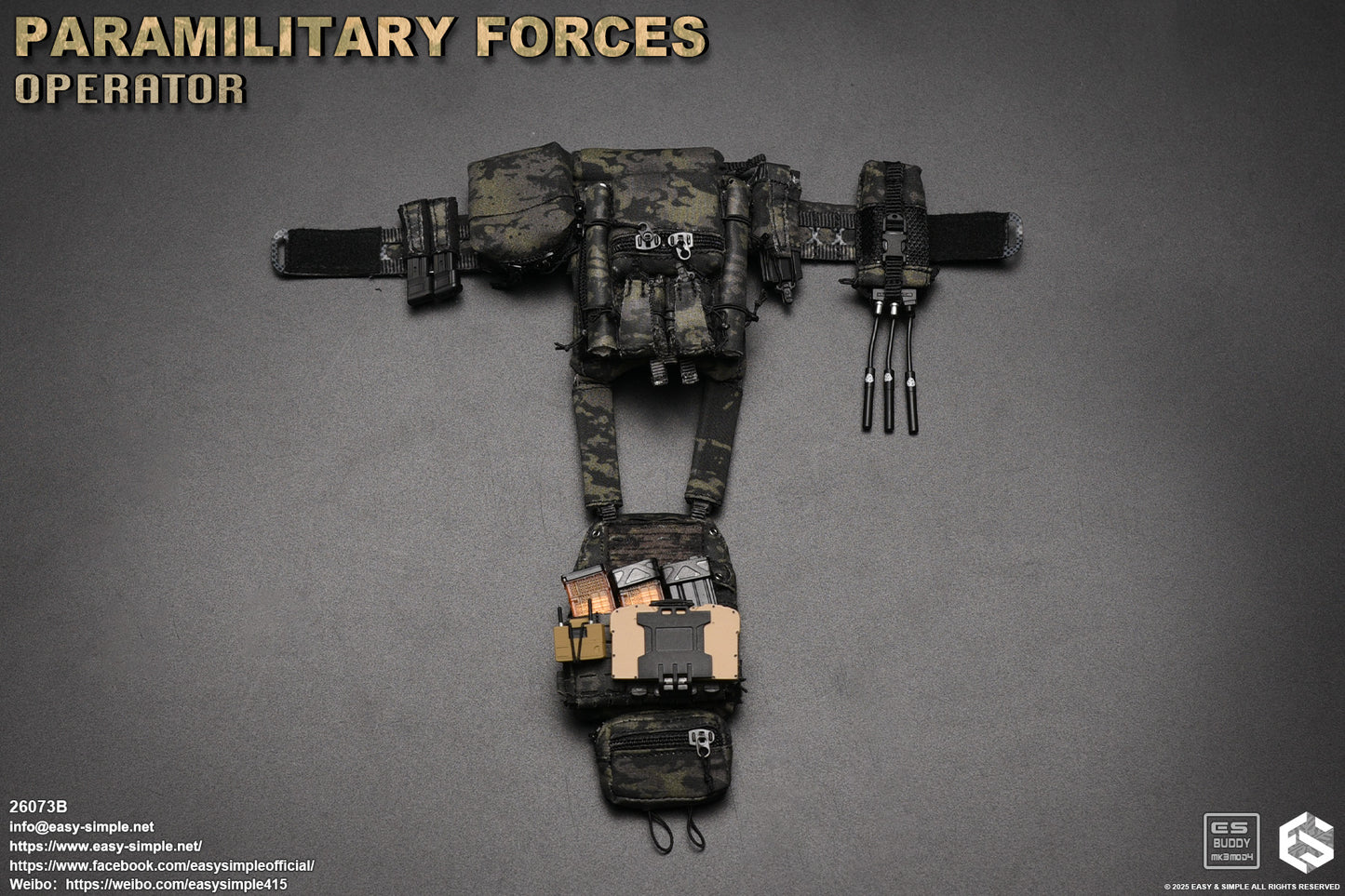1:6 scale Easy & Simple Paramilitary Forces Operator Version B 12" Figure 26073B (PRE-ORDER)
