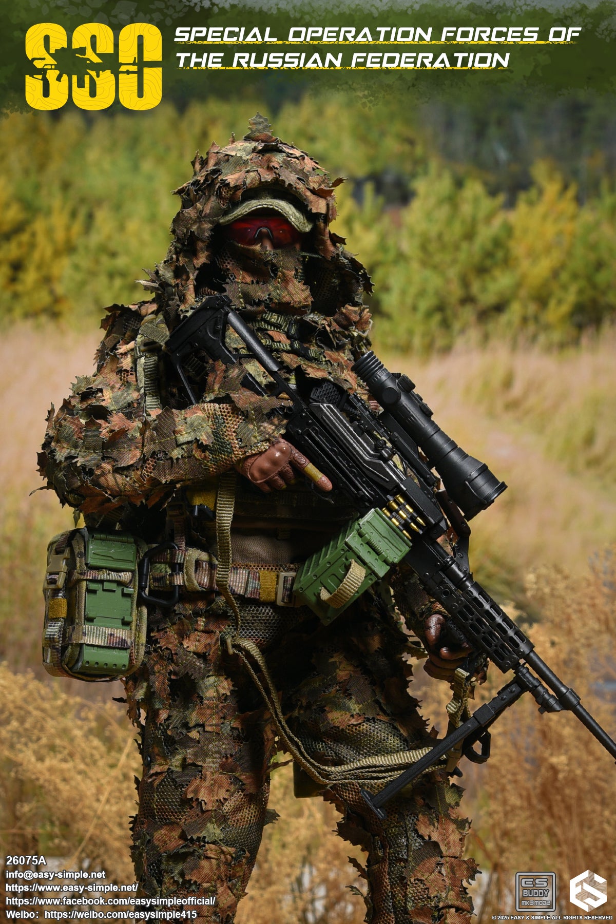 1:6 scale Easy & Simple Russian Special Operations Forces (SSO) 12" Figure 26075A (PREORDER)