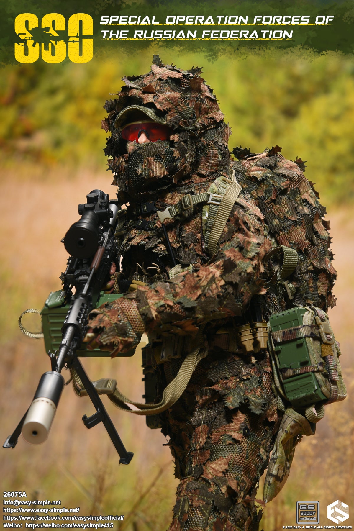 1:6 scale Easy & Simple Russian Special Operations Forces (SSO) 12" Figure 26075A (PREORDER)