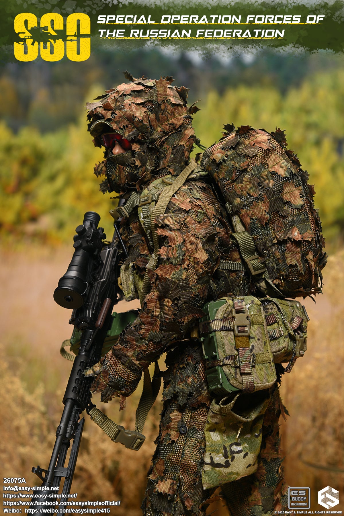 1:6 scale Easy & Simple Russian Special Operations Forces (SSO) 12" Figure 26075A (PREORDER)