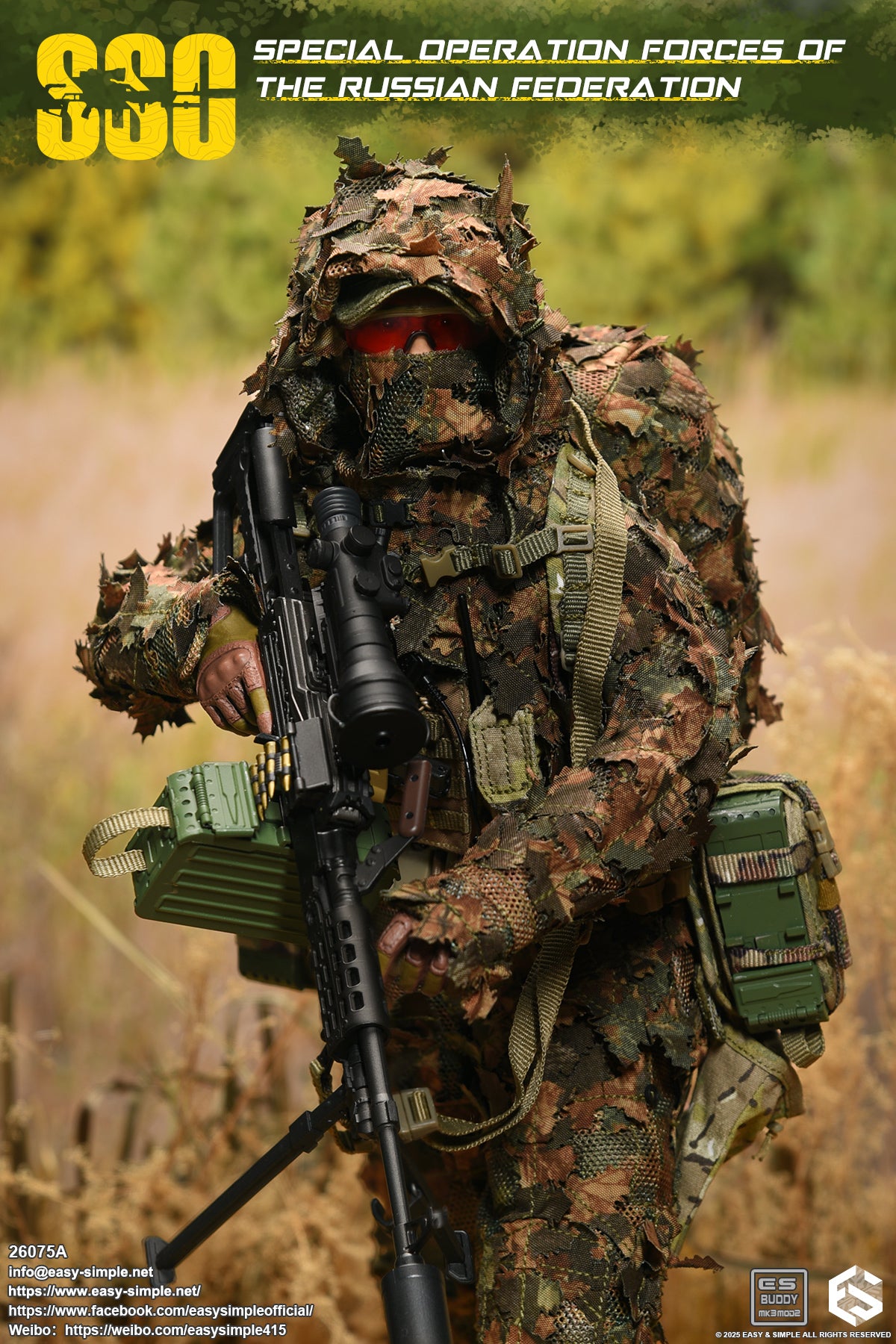 1:6 scale Easy & Simple Russian Special Operations Forces (SSO) 12" Figure 26075A (PREORDER)