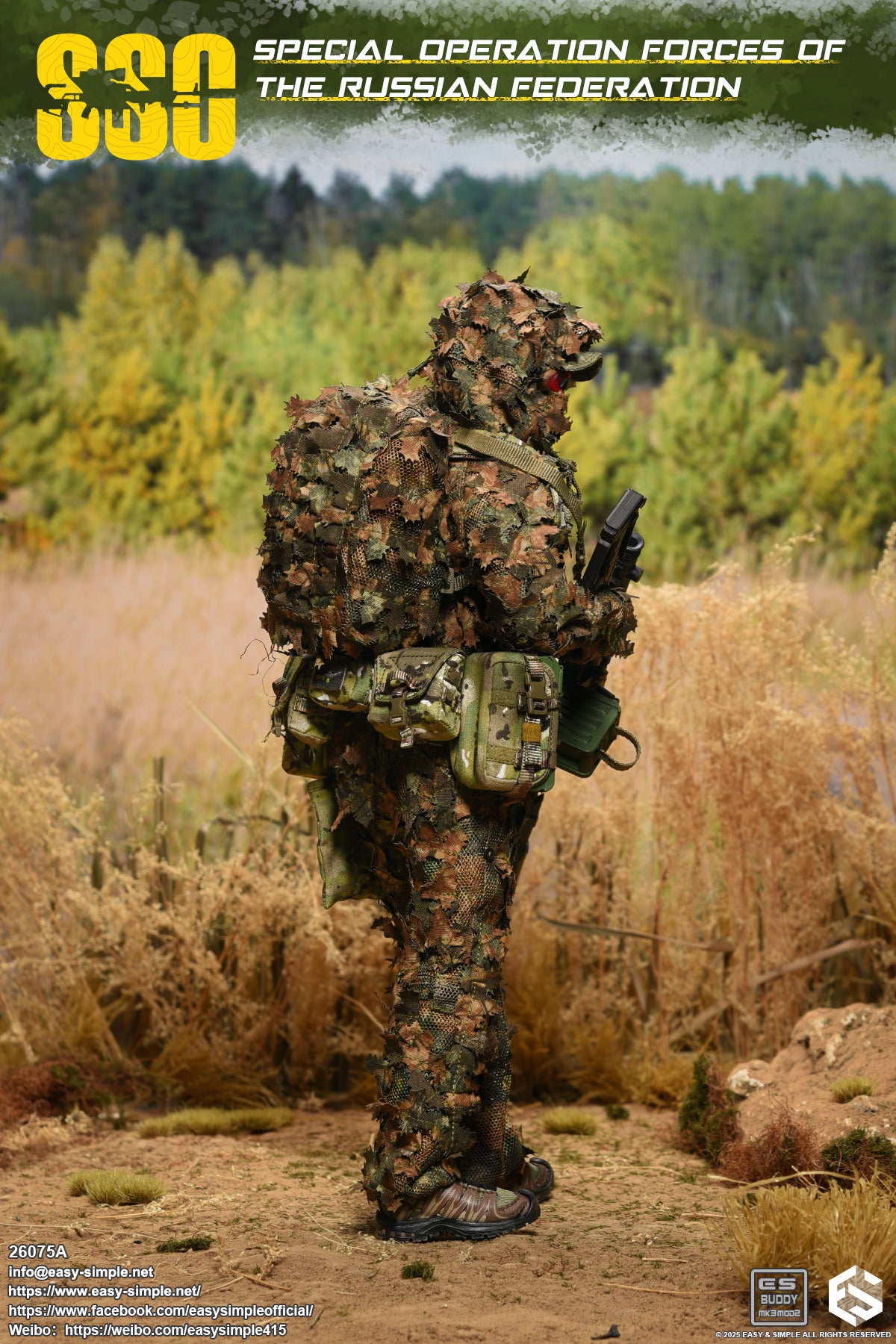1:6 scale Easy & Simple Russian Special Operations Forces (SSO) 12" Figure 26075A (PREORDER)