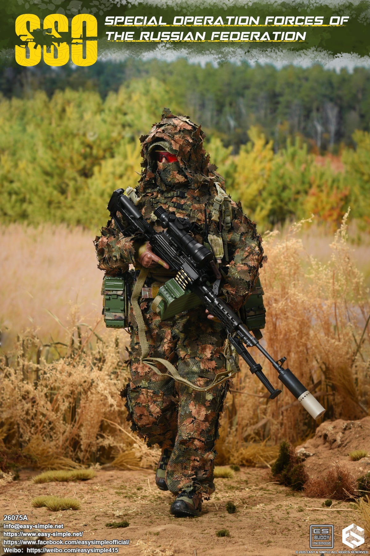 1:6 scale Easy & Simple Russian Special Operations Forces (SSO) 12" Figure 26075A (PREORDER)