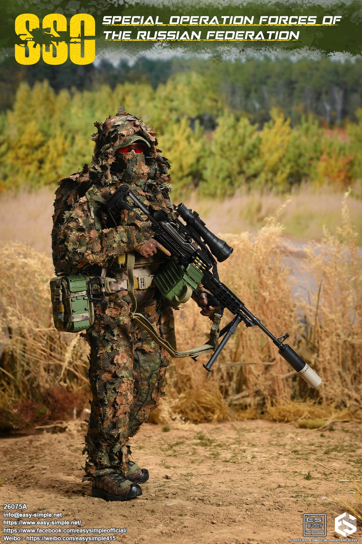1:6 scale Easy & Simple Russian Special Operations Forces (SSO) 12" Figure 26075A (PREORDER)