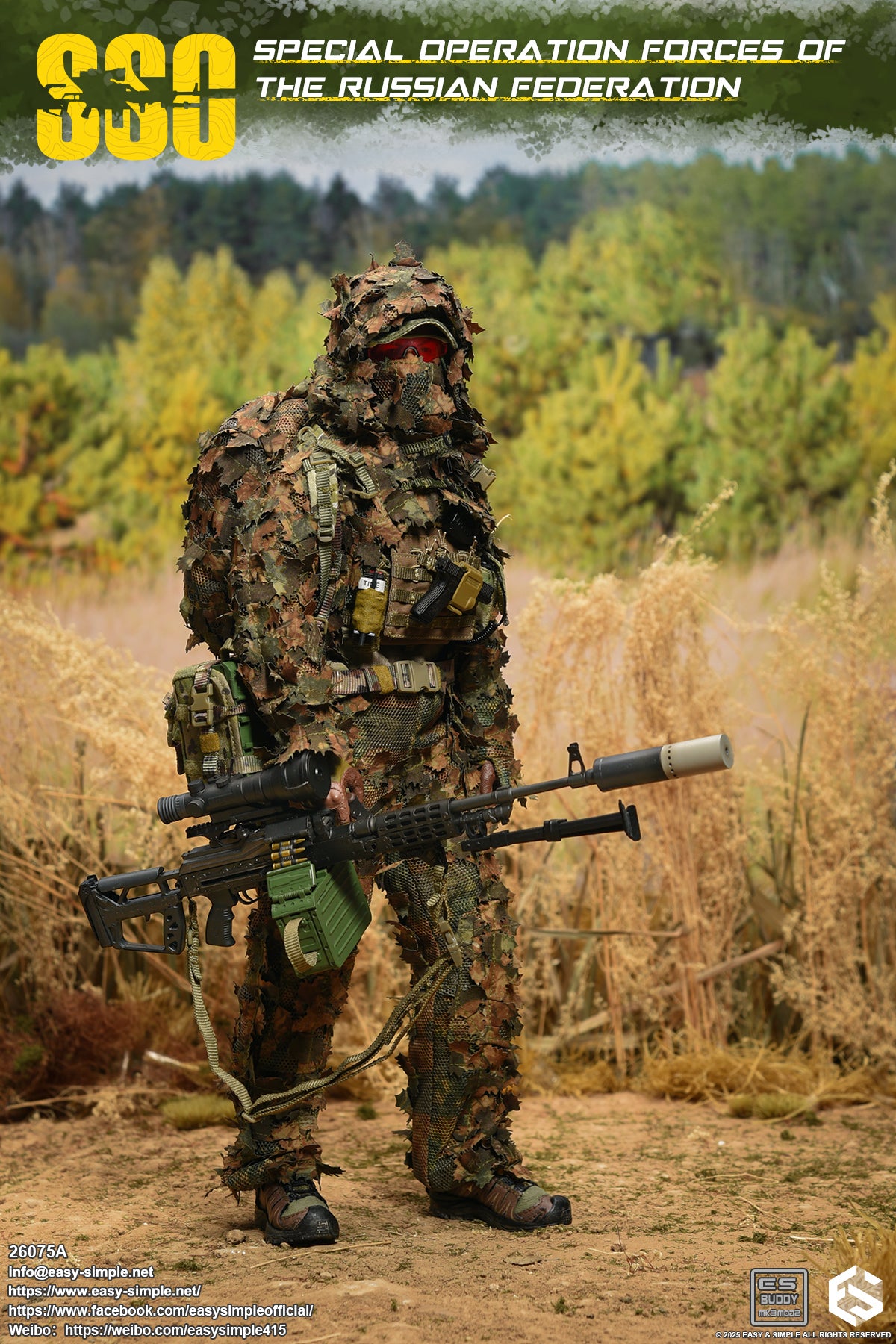 1:6 scale Easy & Simple Russian Special Operations Forces (SSO) 12" Figure 26075A (PREORDER)