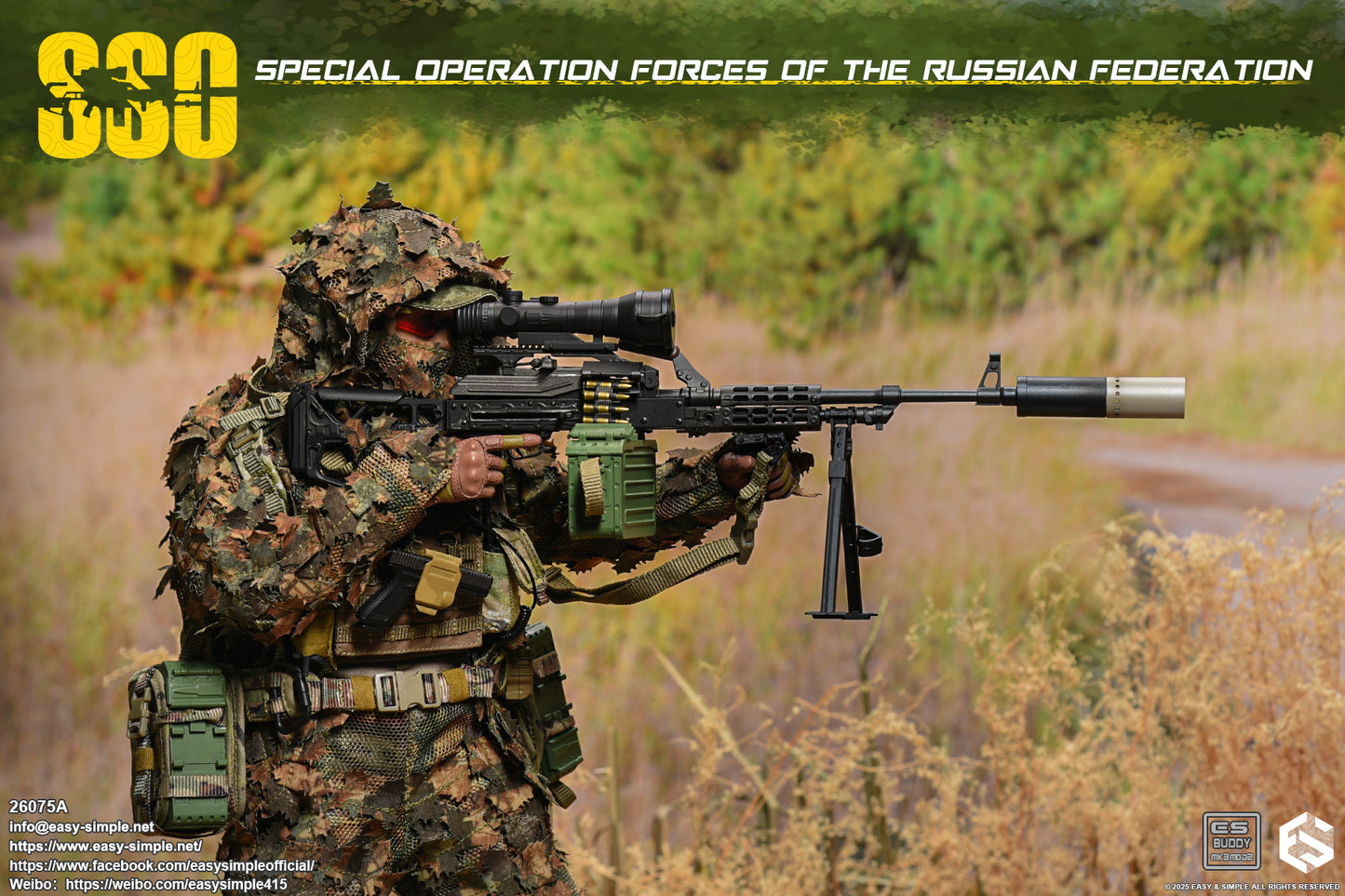 1:6 scale Easy & Simple Russian Special Operations Forces (SSO) 12" Figure 26075A (PREORDER)