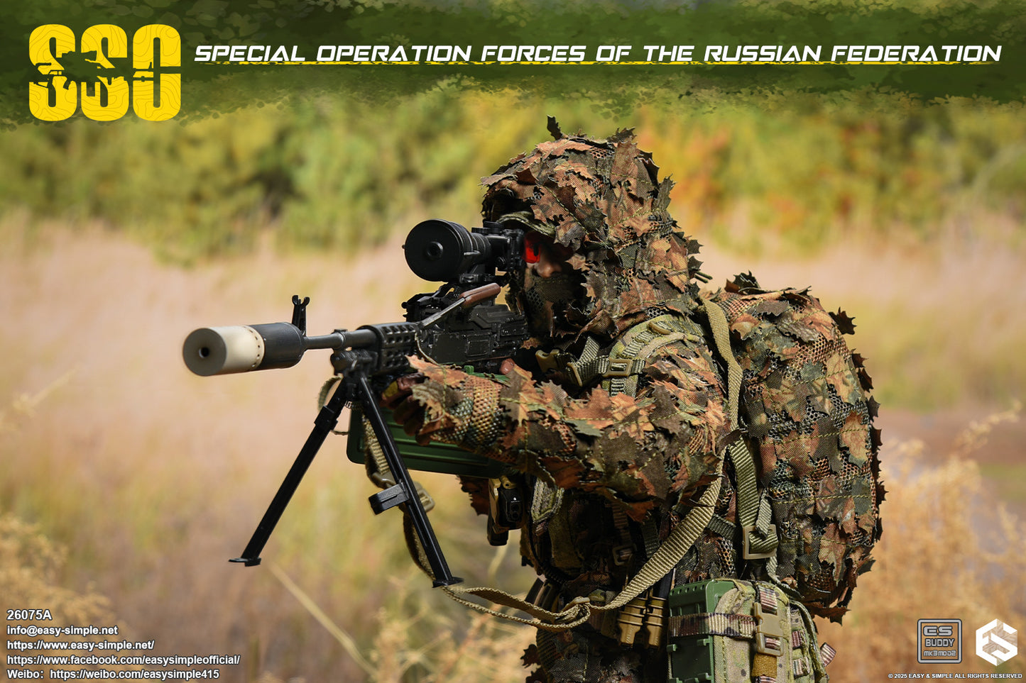 1:6 scale Easy & Simple Russian Special Operations Forces (SSO) 12" Figure 26075A (PREORDER)