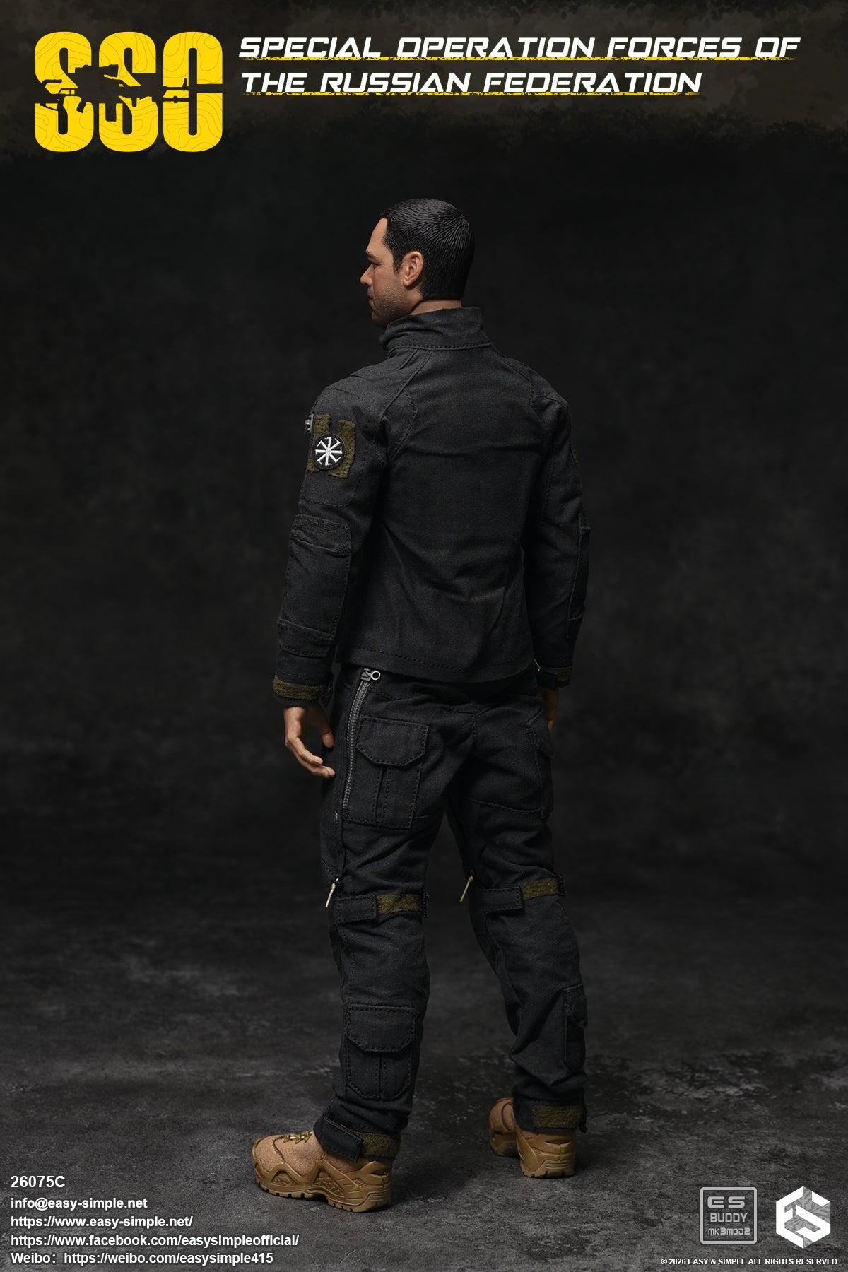 1:6 scale Easy & Simple Russian Special Operations Forces (SSO) 12" Figure 26075C