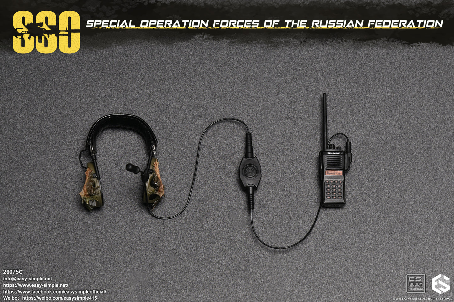 1:6 scale Easy & Simple Russian Special Operations Forces (SSO) 12" Figure 26075C