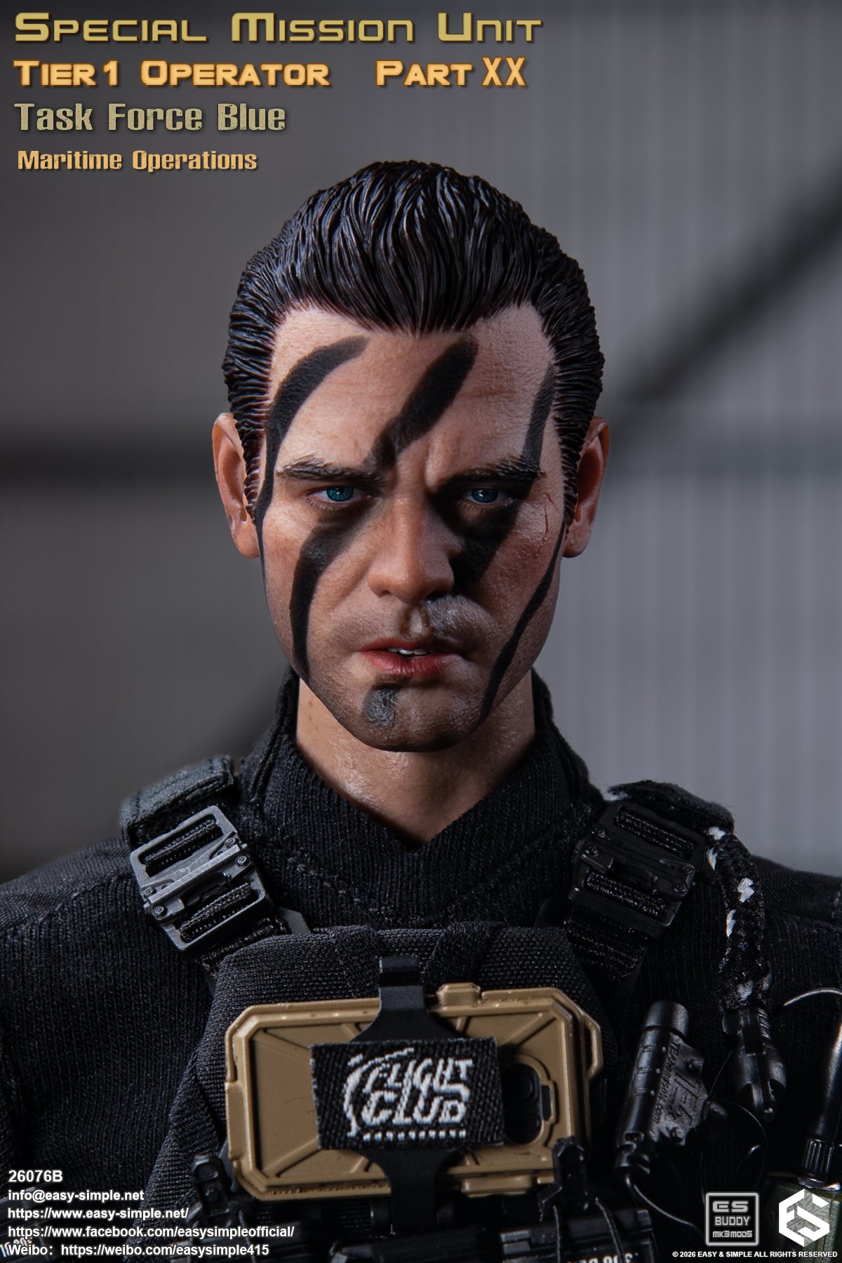 1:6 scale Easy & Simple 26076B Special Mission Unit Tier1 Operator Part XX Task Force Blue Maritime Operations 12" Figure (PREORDER)
