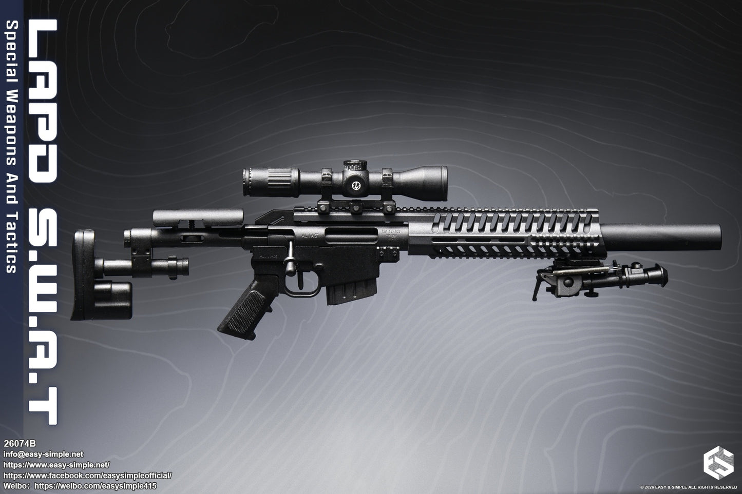 1:6 scale Easy & Simple LAPD S.W.A.T Special Weapons and Tactics 12" Female Figure 26074B (PREORDER)