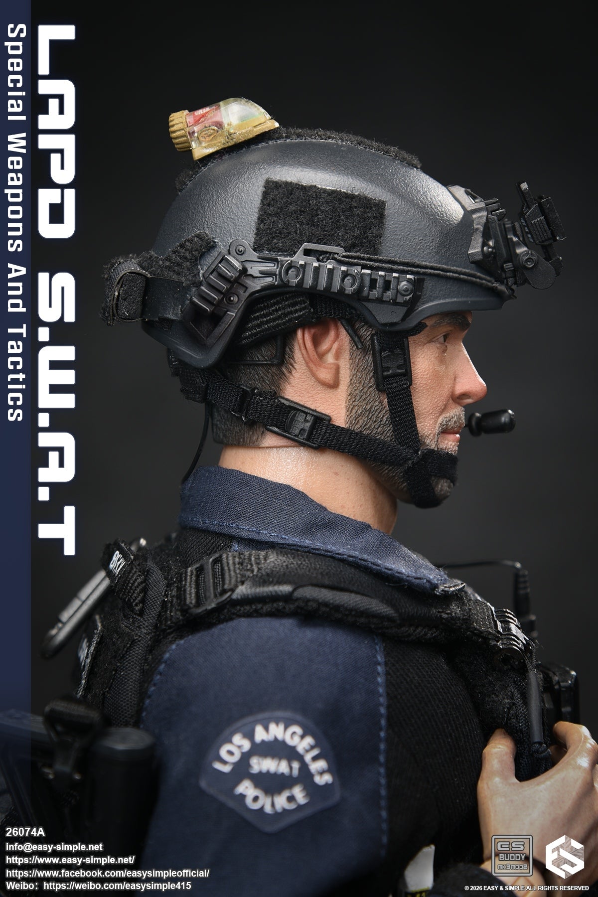 1:6 scale Easy & Simple LAPD S.W.A.T Special Weapons and Tactics 12" Figure 26074A (PREORDER)